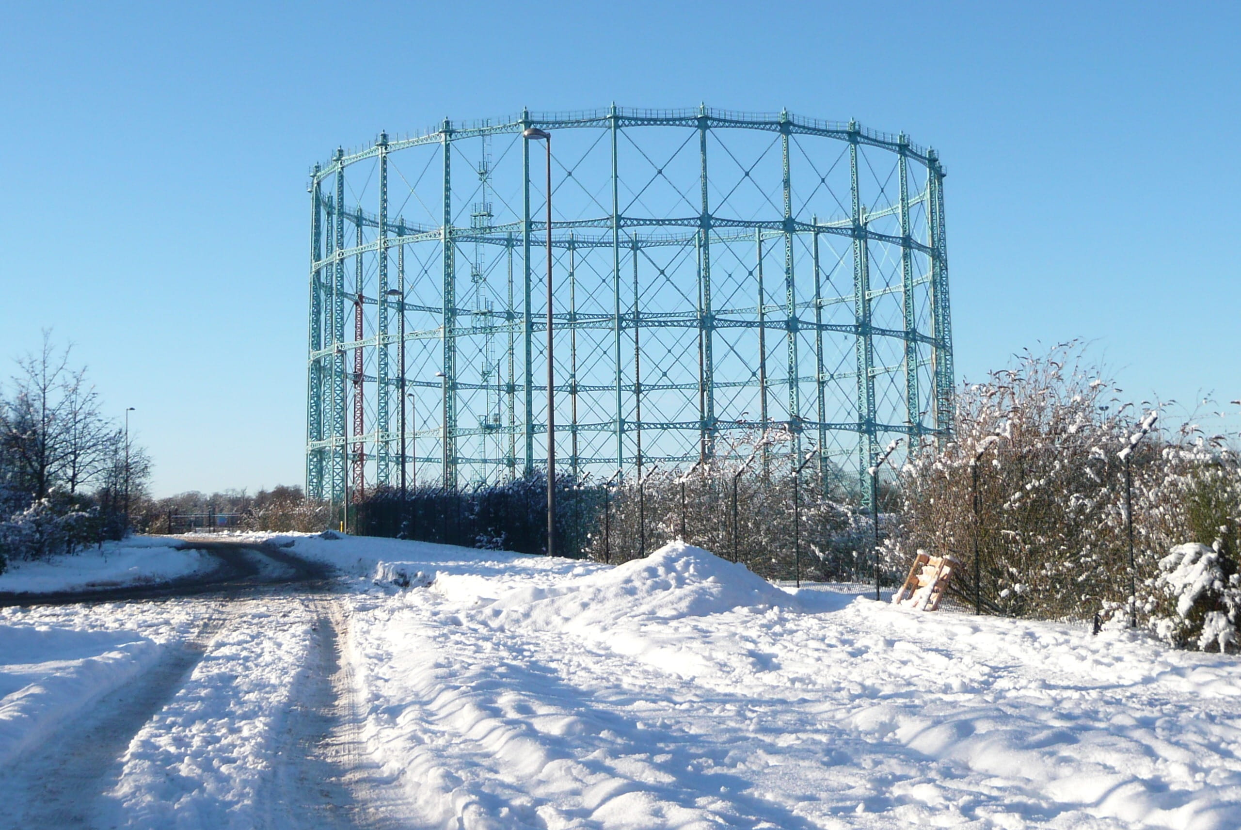 Winter, Blue Sky, Snow, Structure, cold temperature, clear sky