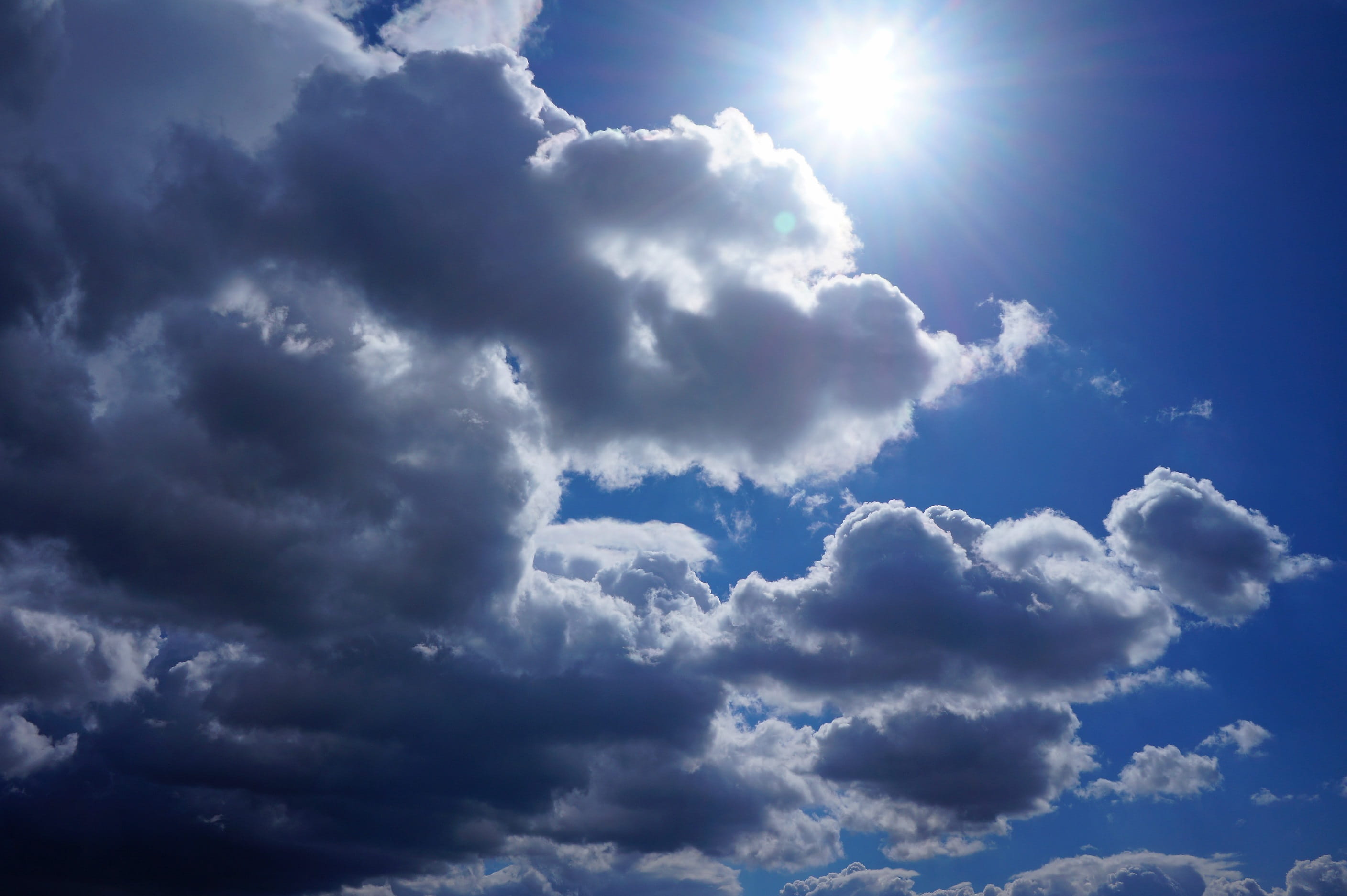 Clouds, Blue, Sunshine, Light, sky, cloudscape, cloud - sky