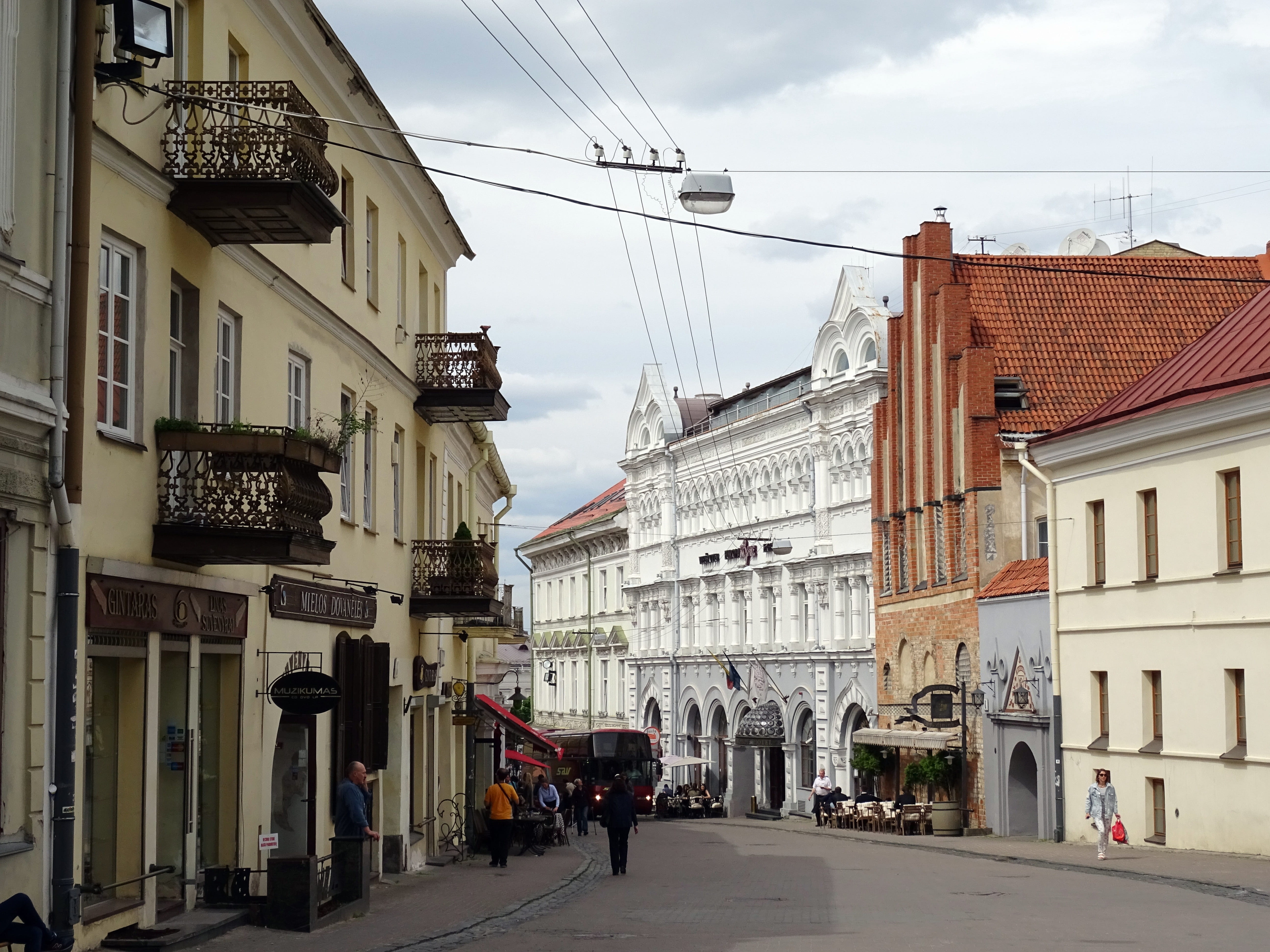 Vilnius, Lithuania, Street, Town, Europe, baltic, city, building