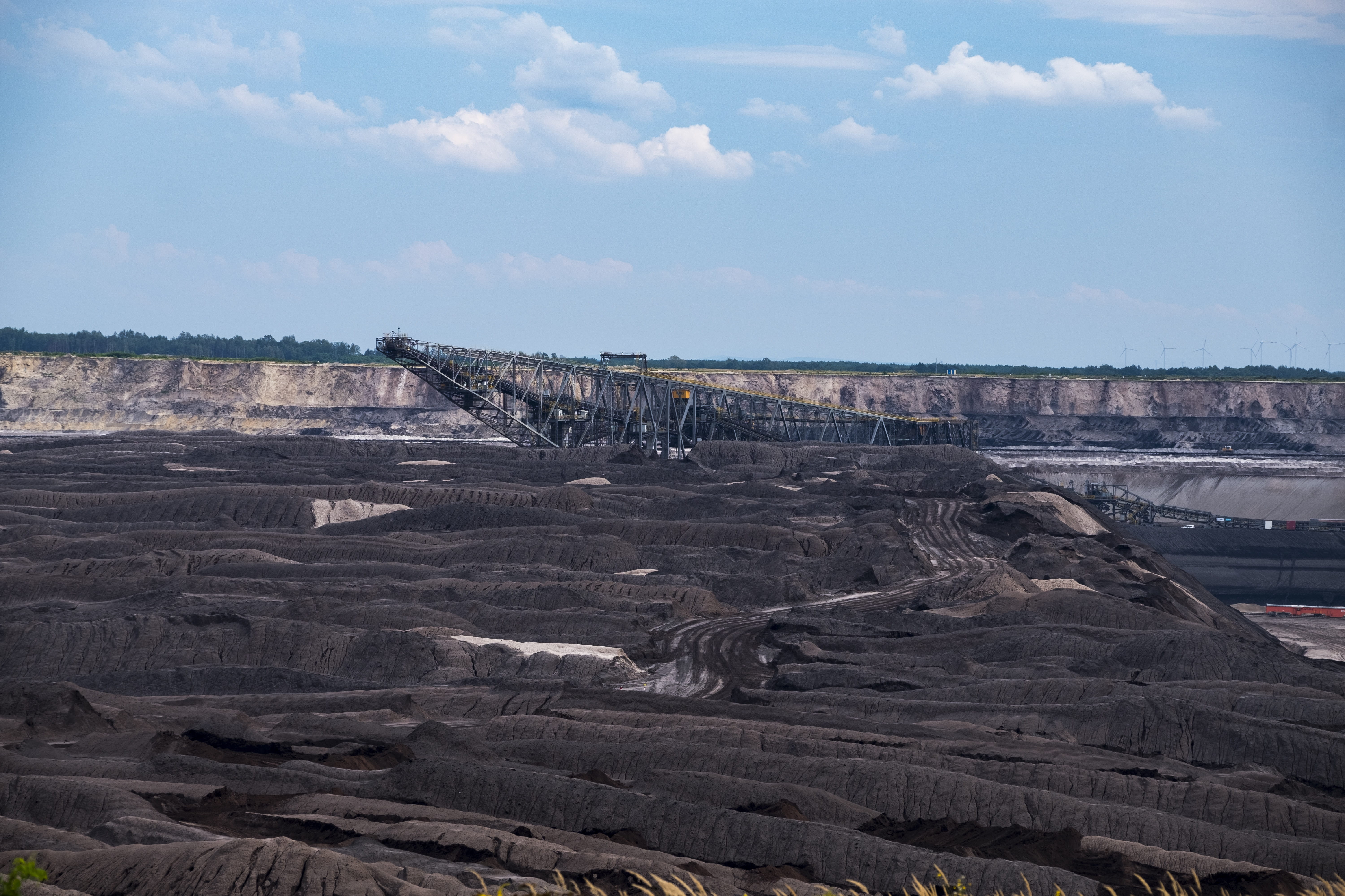 technology, mining, open pit mining, welzow, saxony, earth