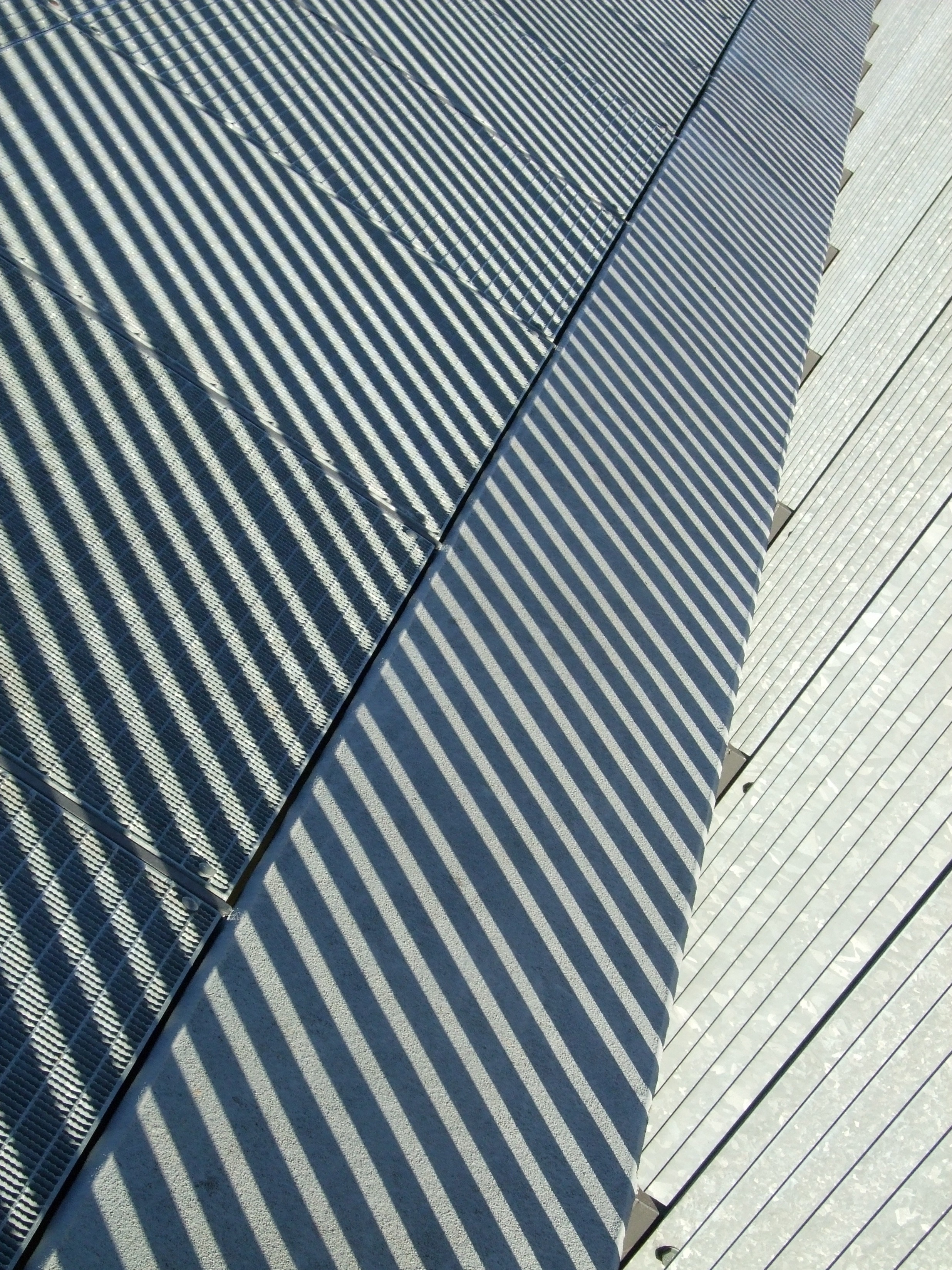 terrain, shadow, stripes, sun, bridge, grid, built structure