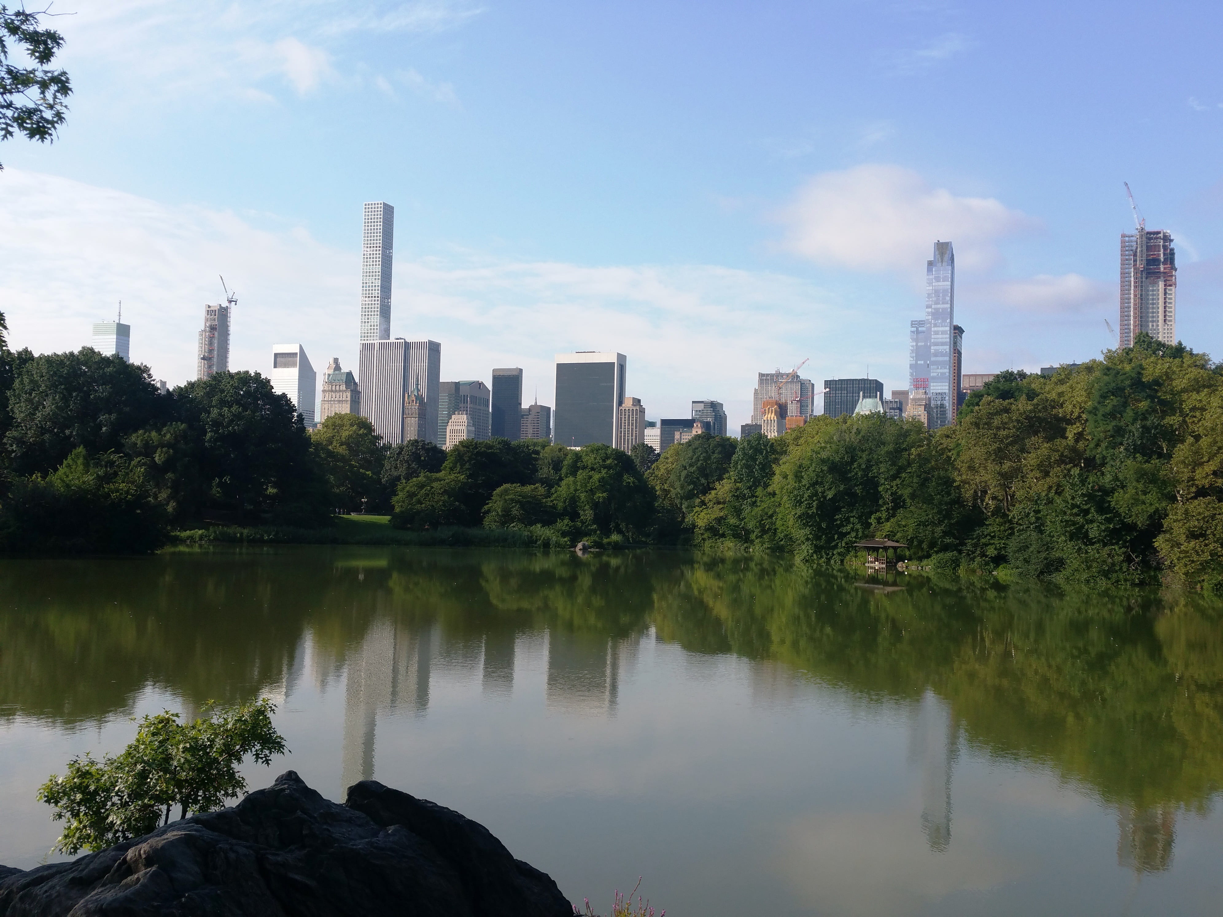 lake, reflection, park, building exterior, built structure