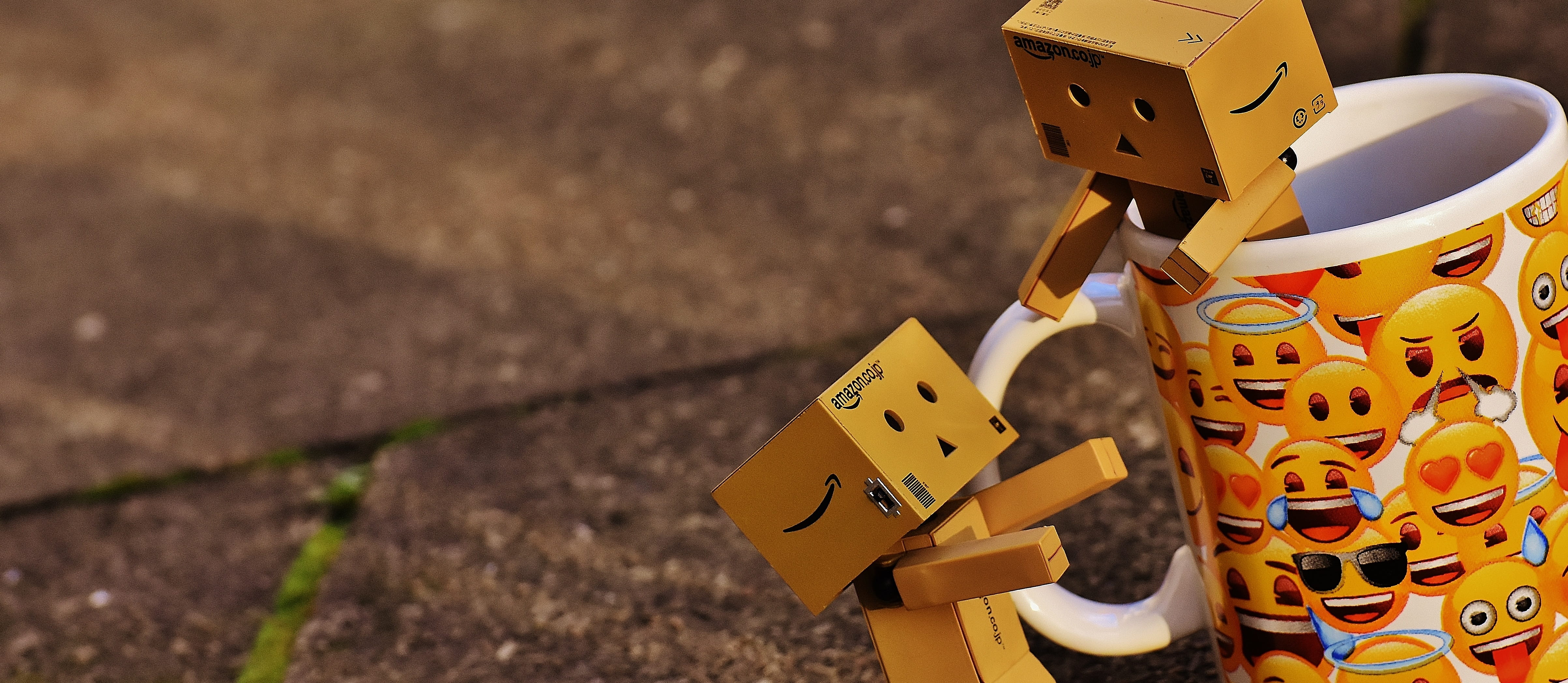 Danbo on ceramic mug, Figures, Coffee Cup, together, for two