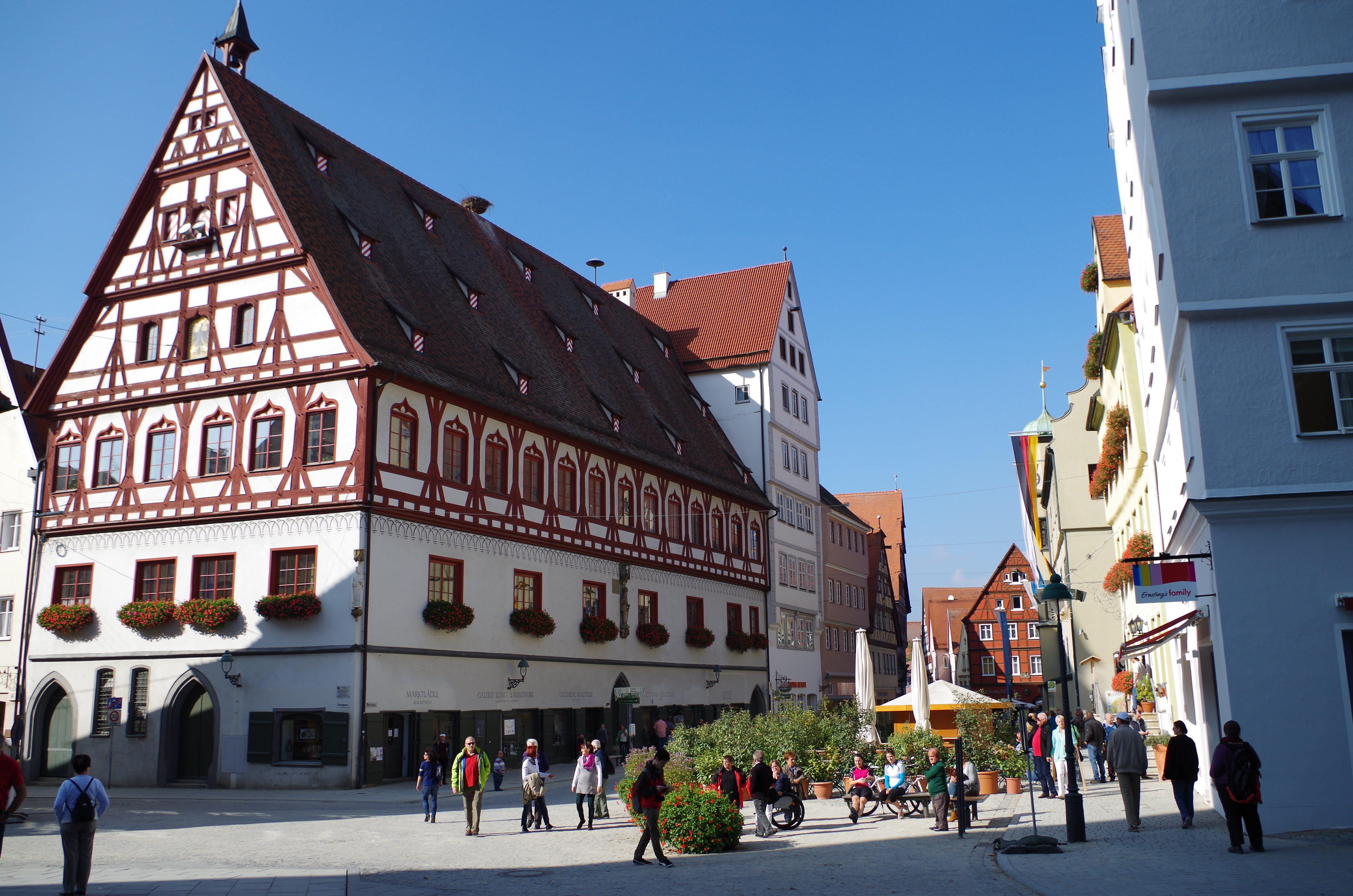 nördlingen, old town, truss, bavaria, architecture, building exterior