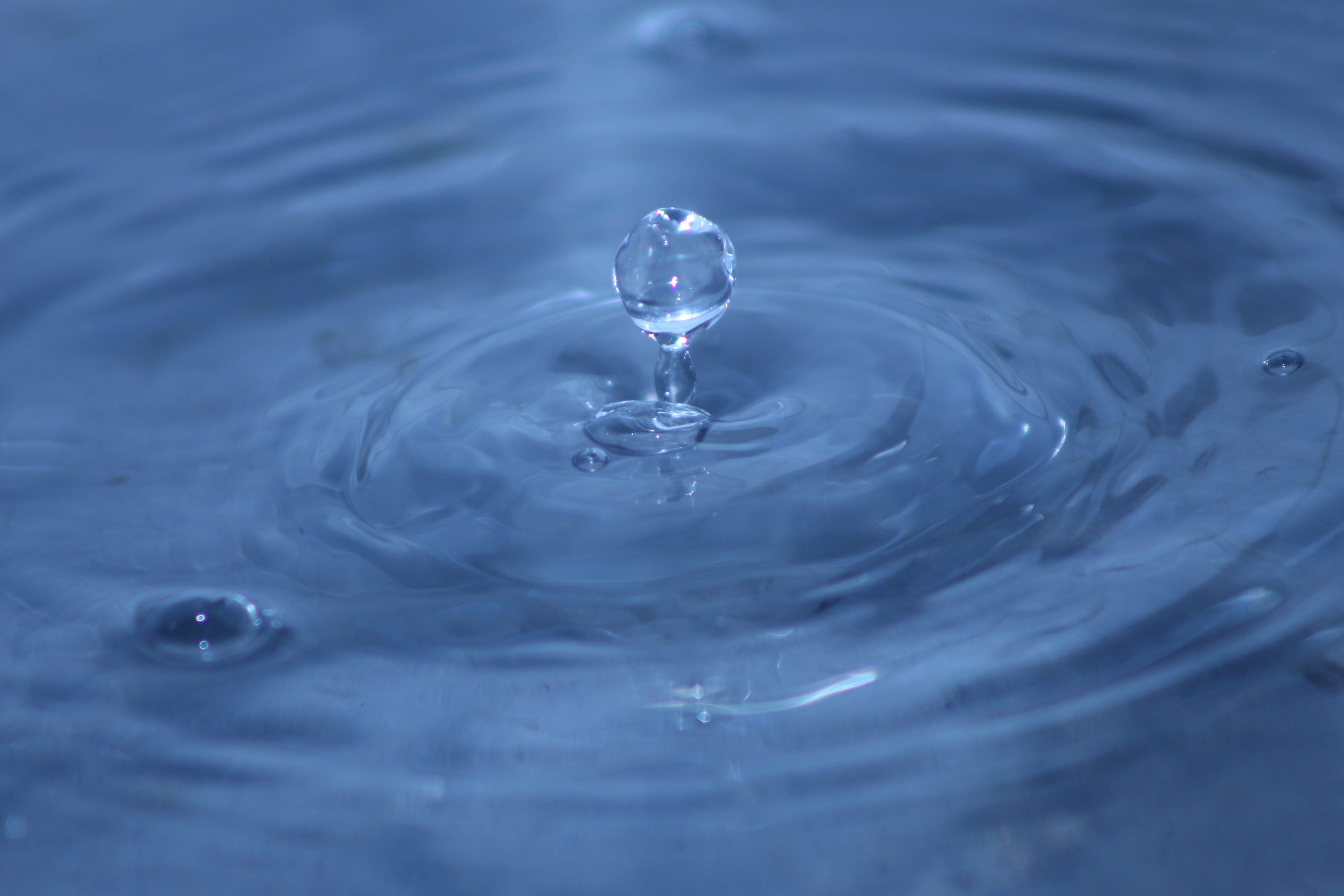 drop, water, single, rippled, motion, splashing, concentric
