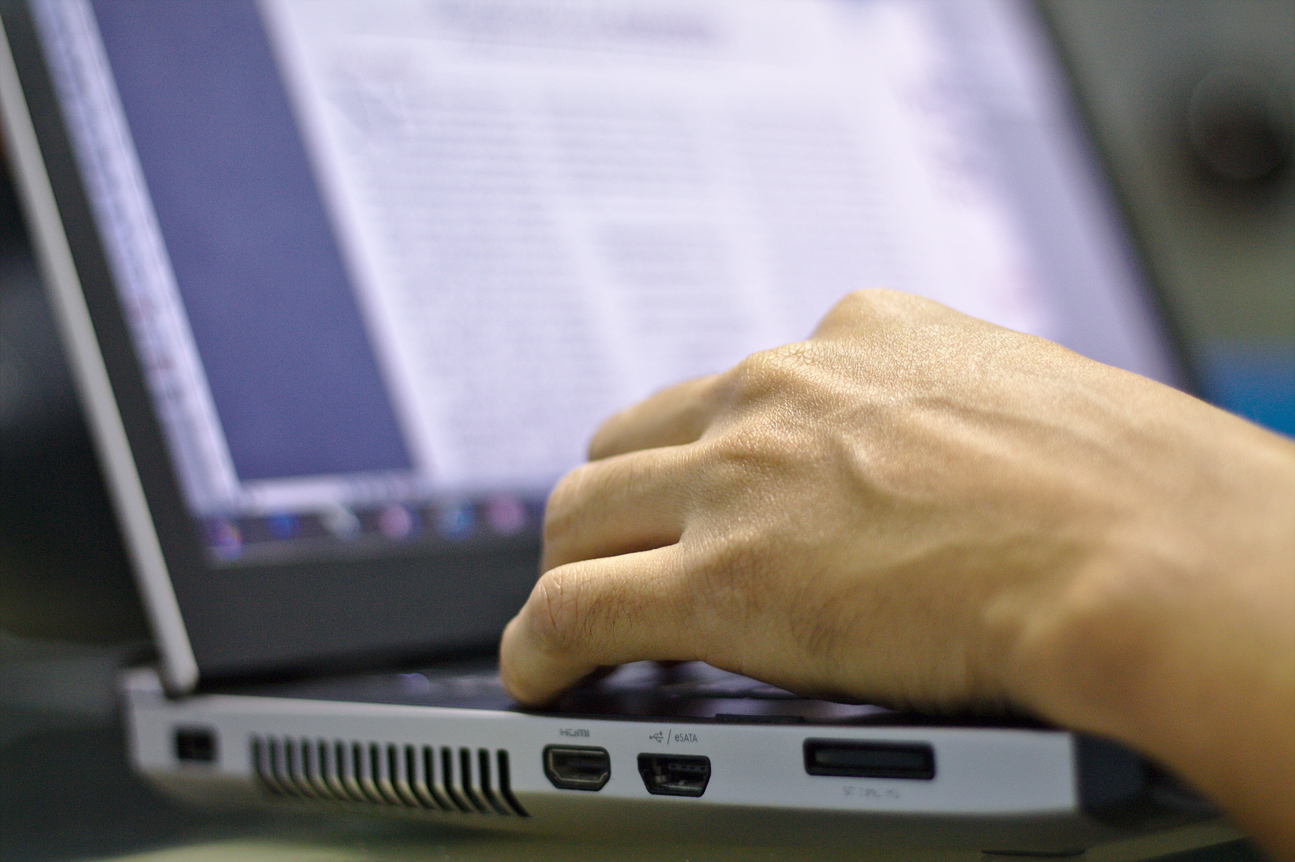 person using laptop, computer, technology, programming, informatics