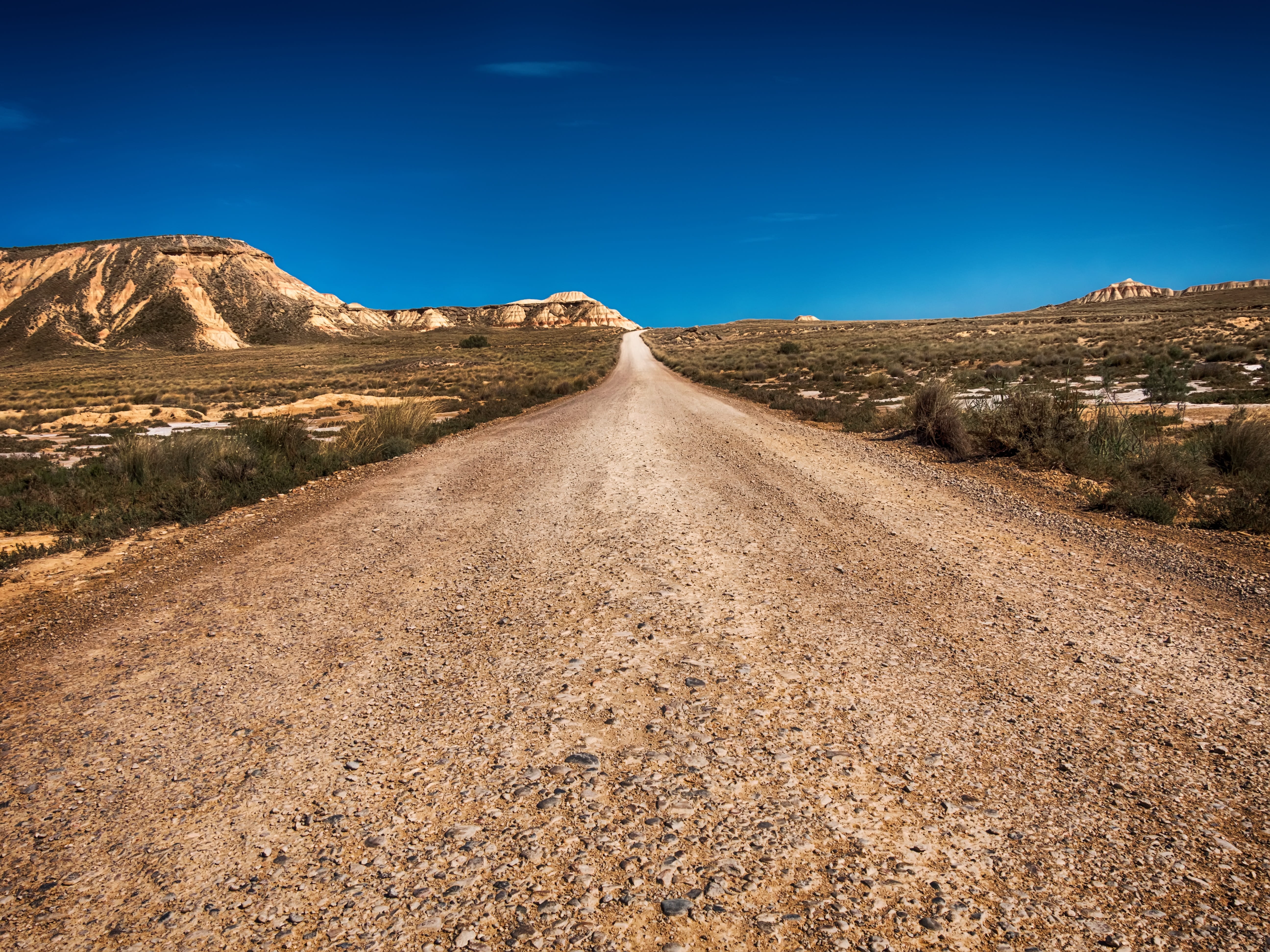 photo of brown road, the end, principle, desert, route 66, perspective