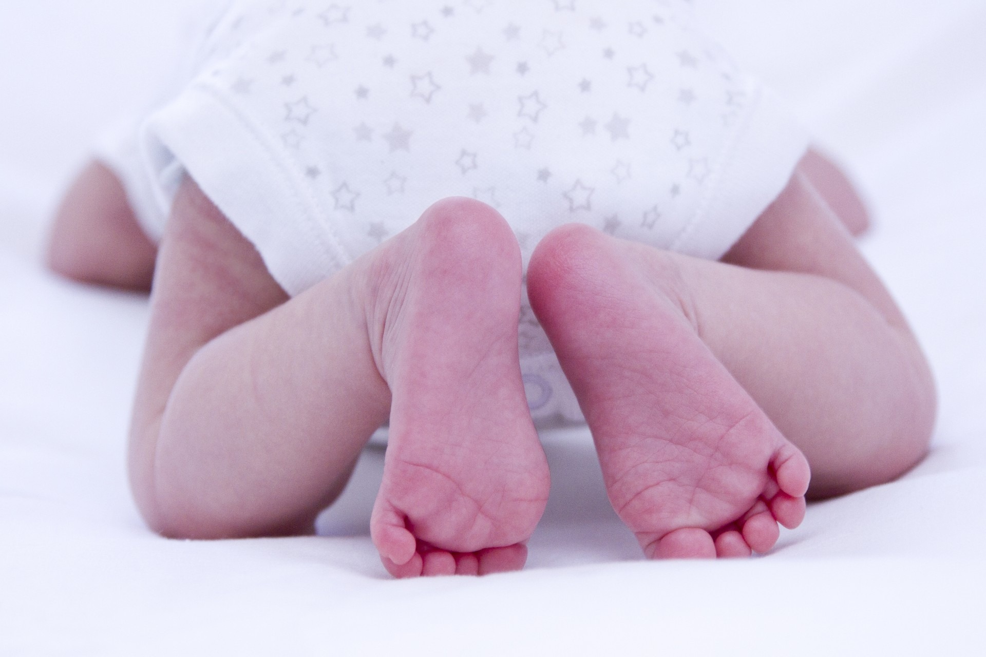 baby on bed, feet, cute, tiny, little, boy, girl, happy, parents