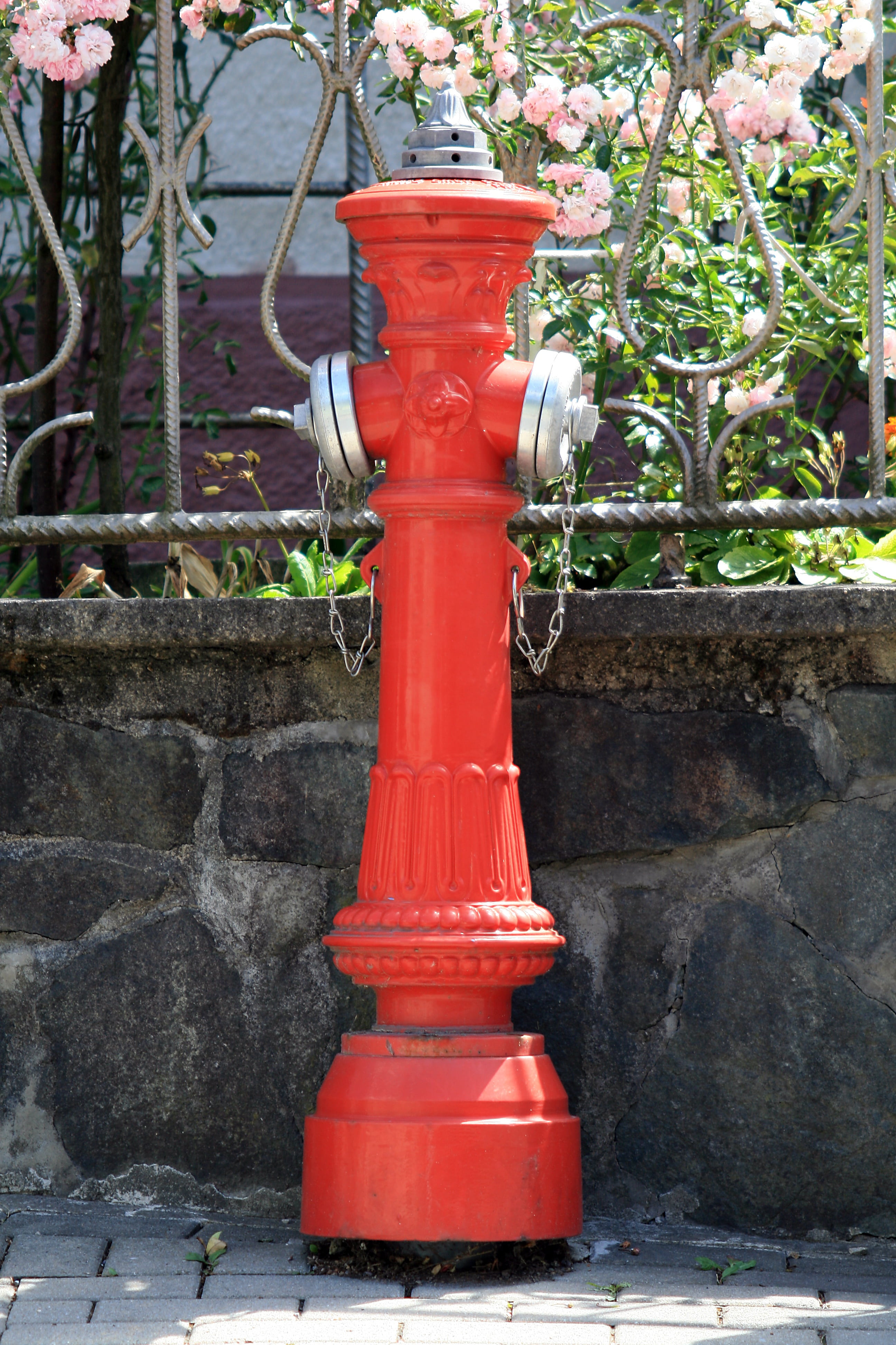 red hydrant, firefighter hydrant, day, fire hydrant, architecture