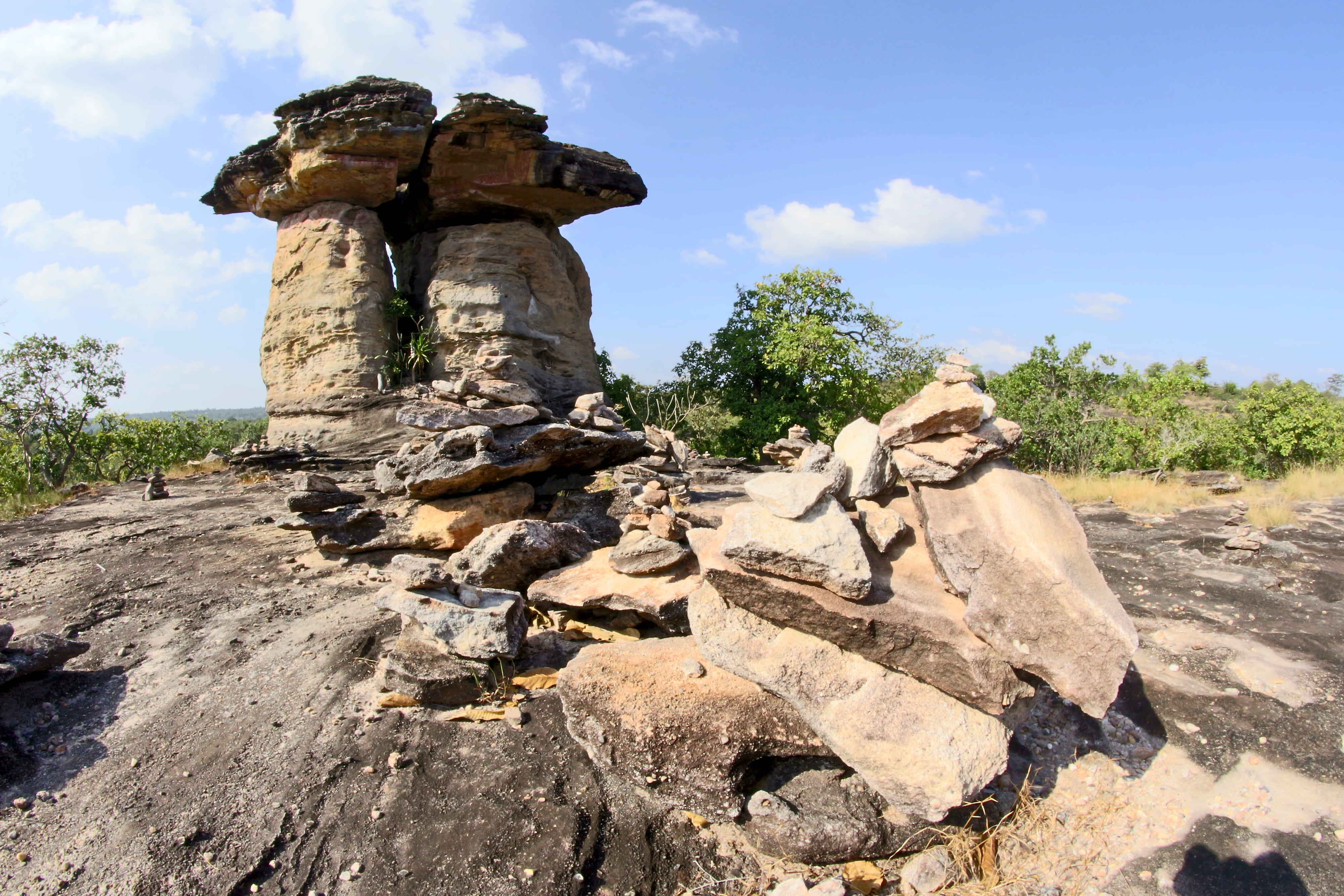 landscape, sky, clouds, rocks, ancient, archaeology, environment