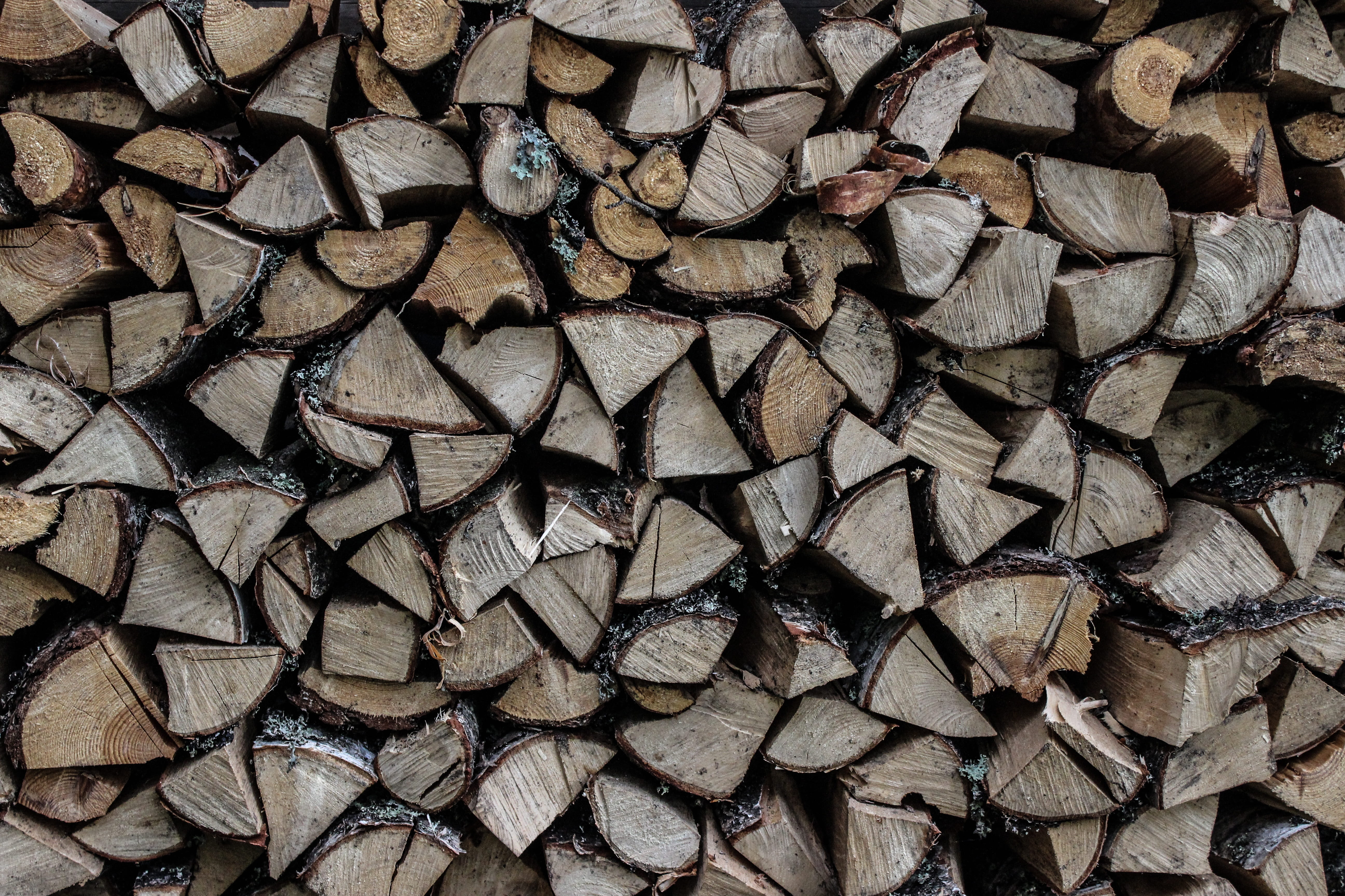 Tree, Stack, Firewood, Split, Log, backgrounds, brown, wood - Material
