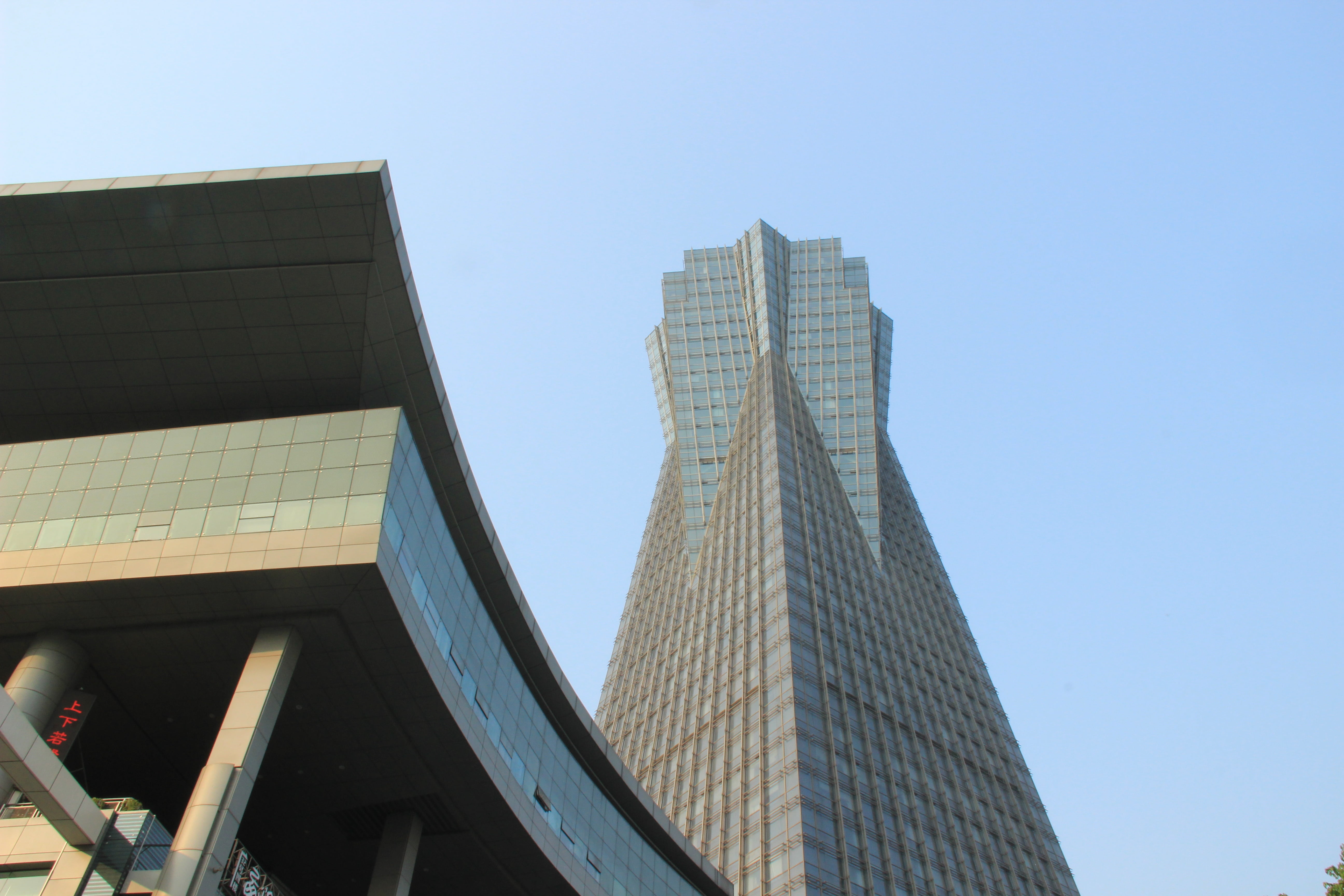 hangzhou, building, square, architecture, skyscraper, built structure