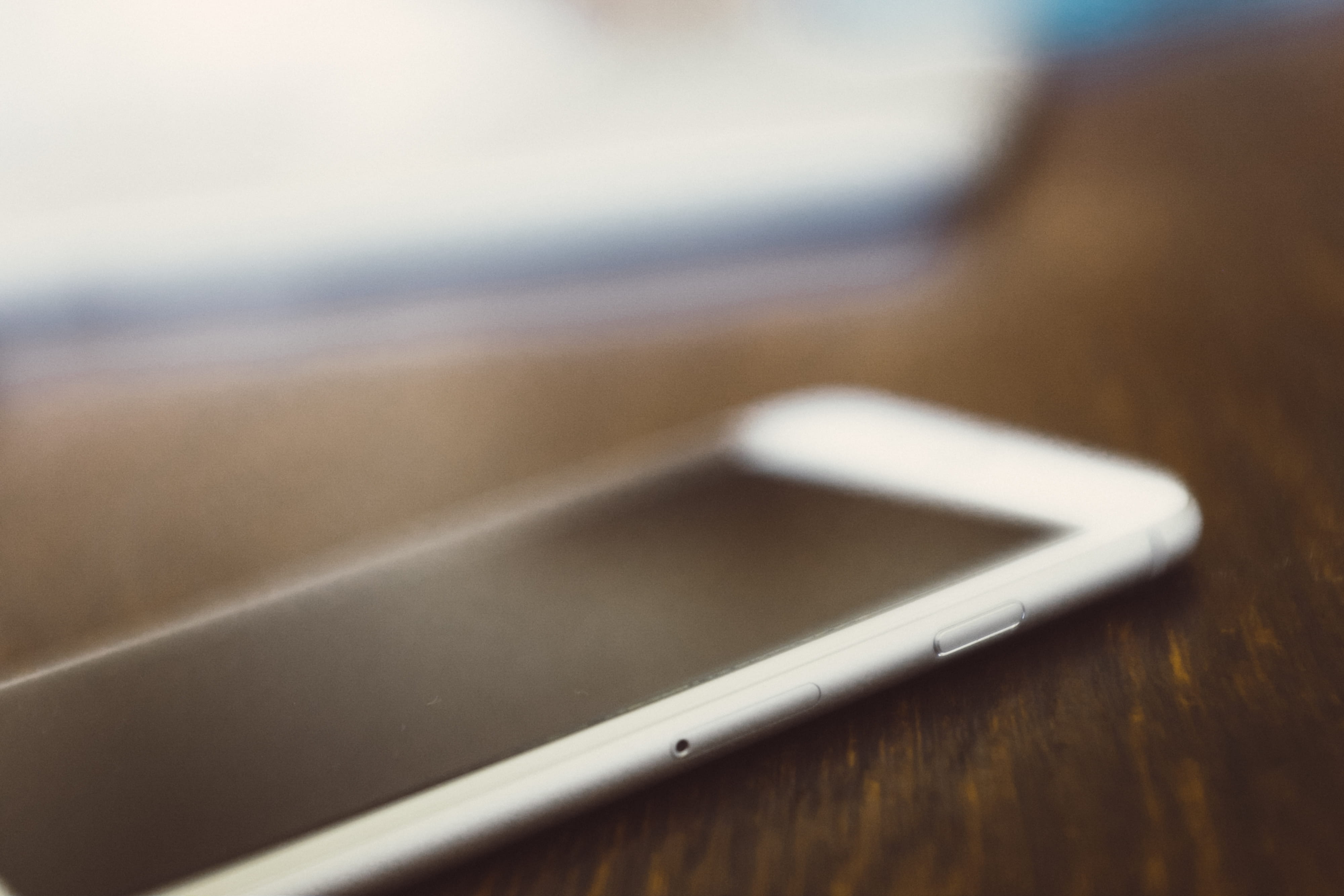 iPhone in soft focus, objects, technology, close-up, wireless Technology