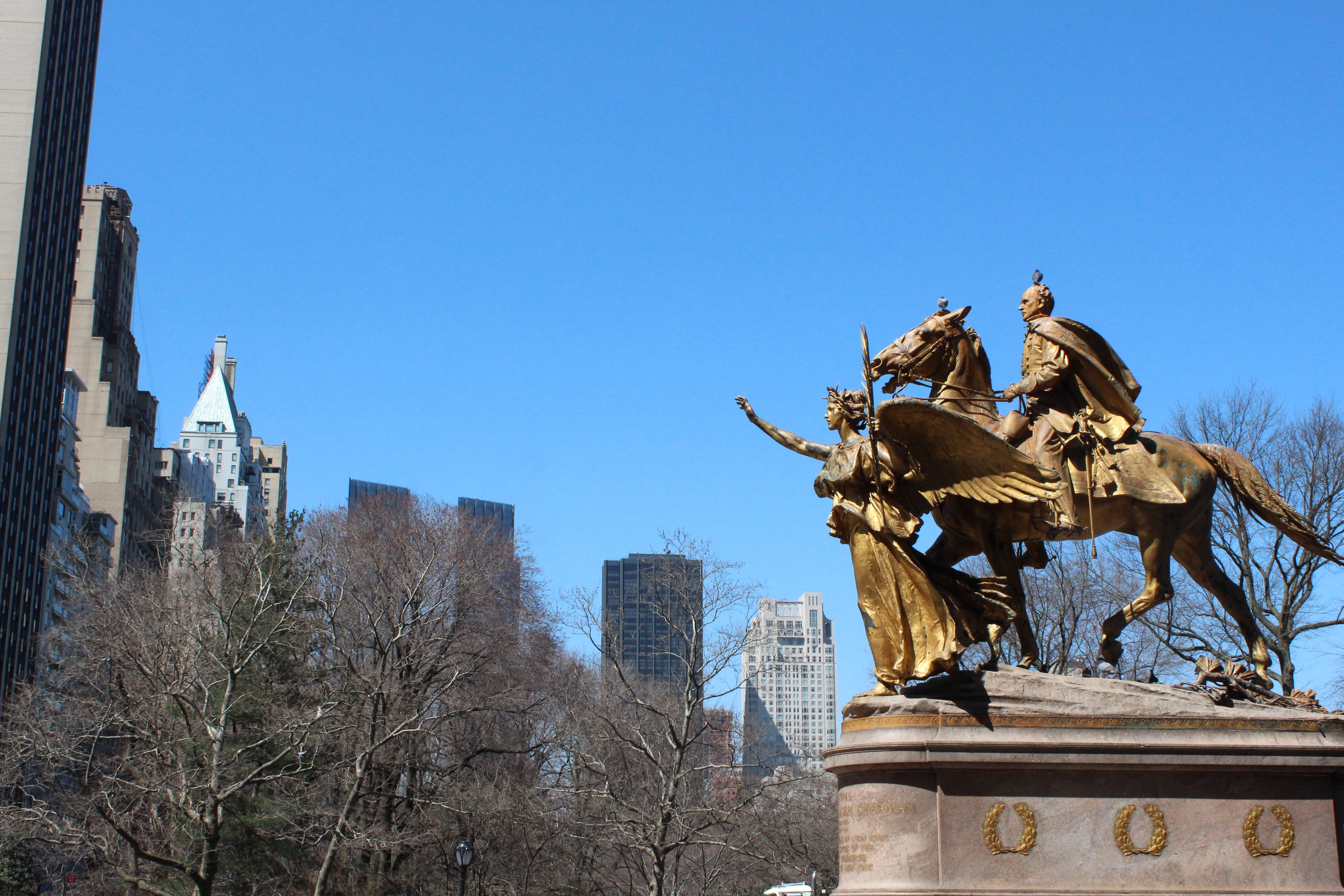 central park, state, usa, manhattan, new, statue, architecture