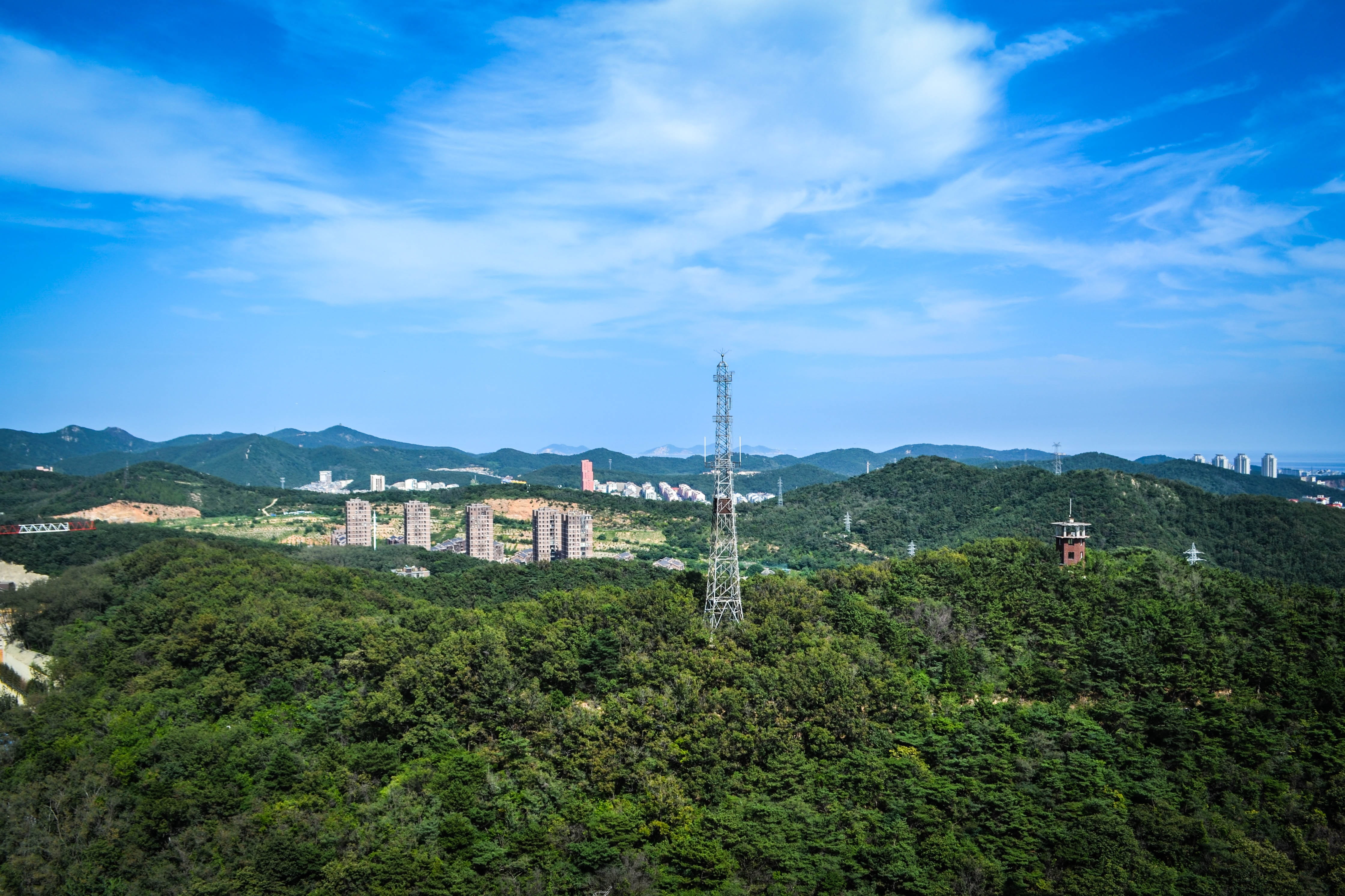 dalian, china, a bird's eye view, china cities, the scenery