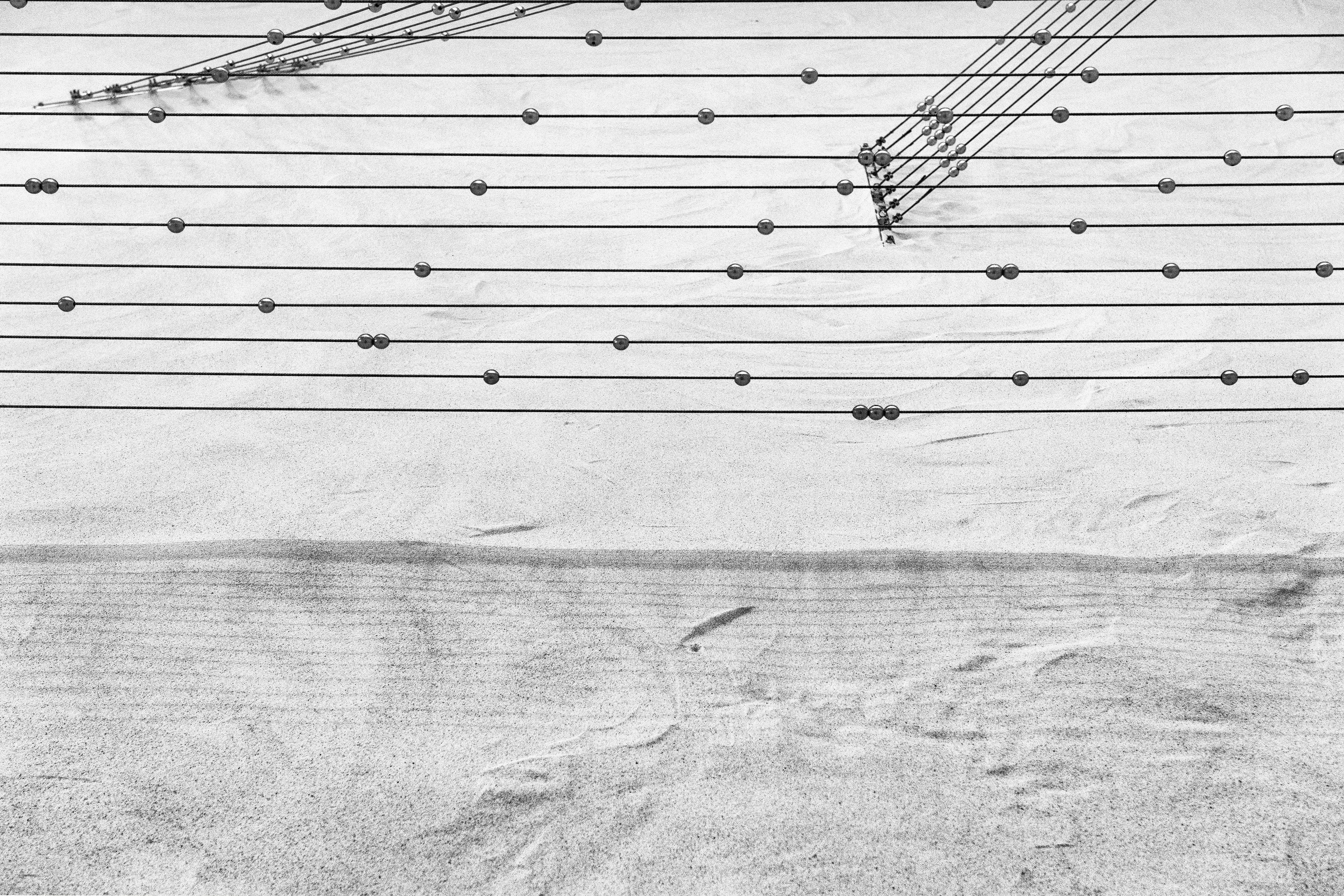 Documenta.structure1, musical note, wire, cable, building, wall