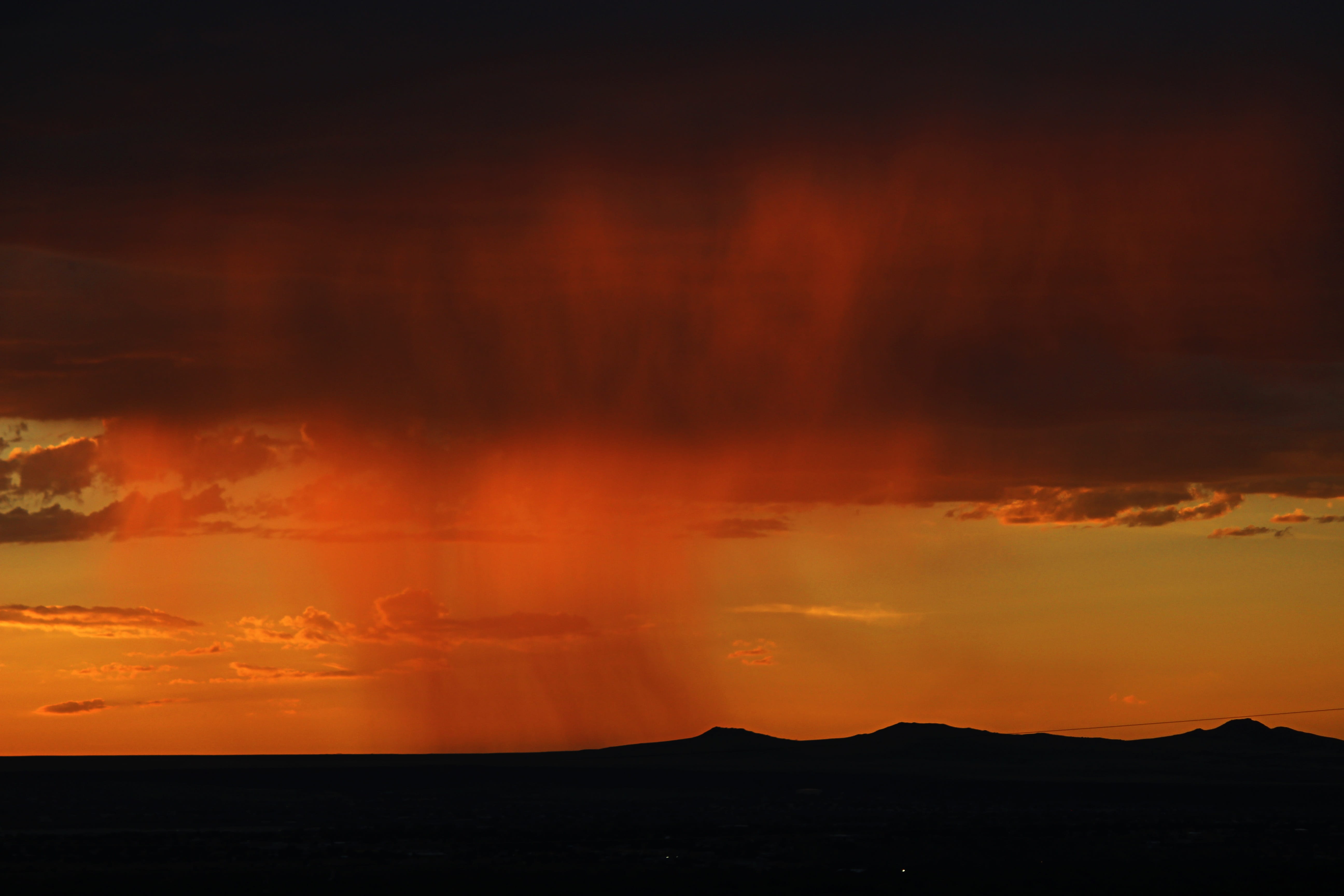 Sunset, Cloud, Sky, storm, rain, thunderstorm, cloud - sky
