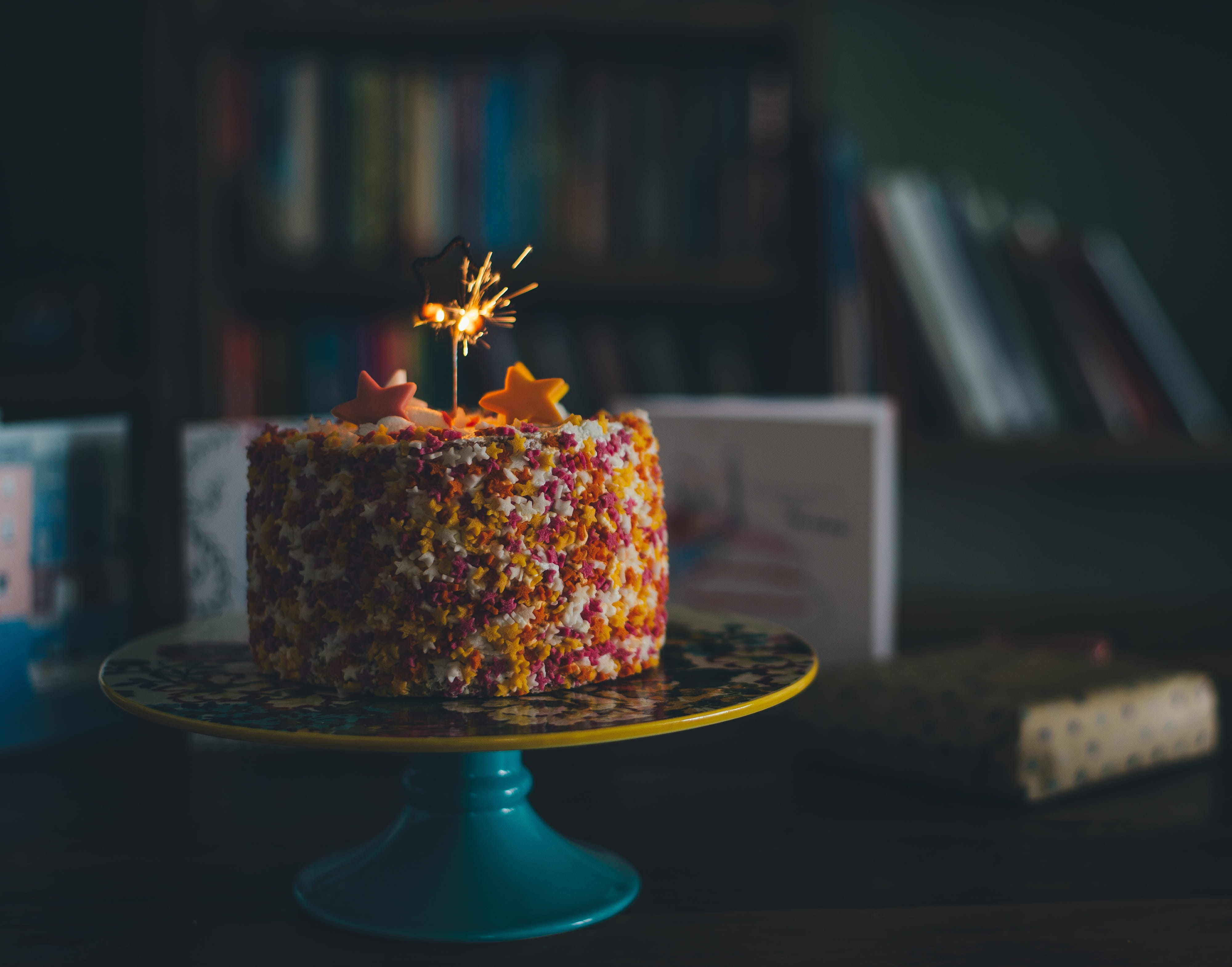 Birthday cake, celebration, color, colorful, colors, star, sweet