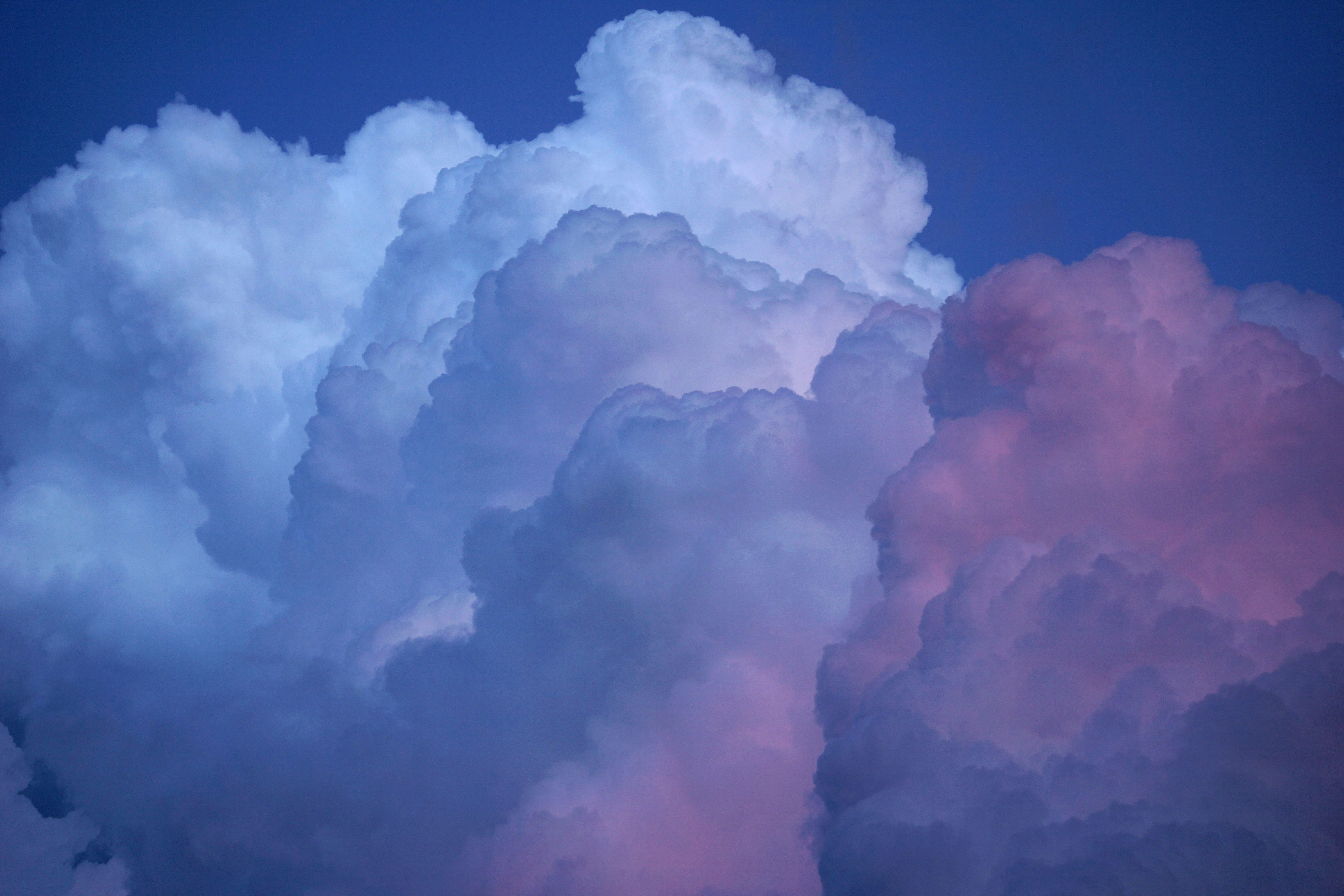 Clouds, Sky, Blue, Sky, Nature, sky clouds, cloudy, pink clouds
