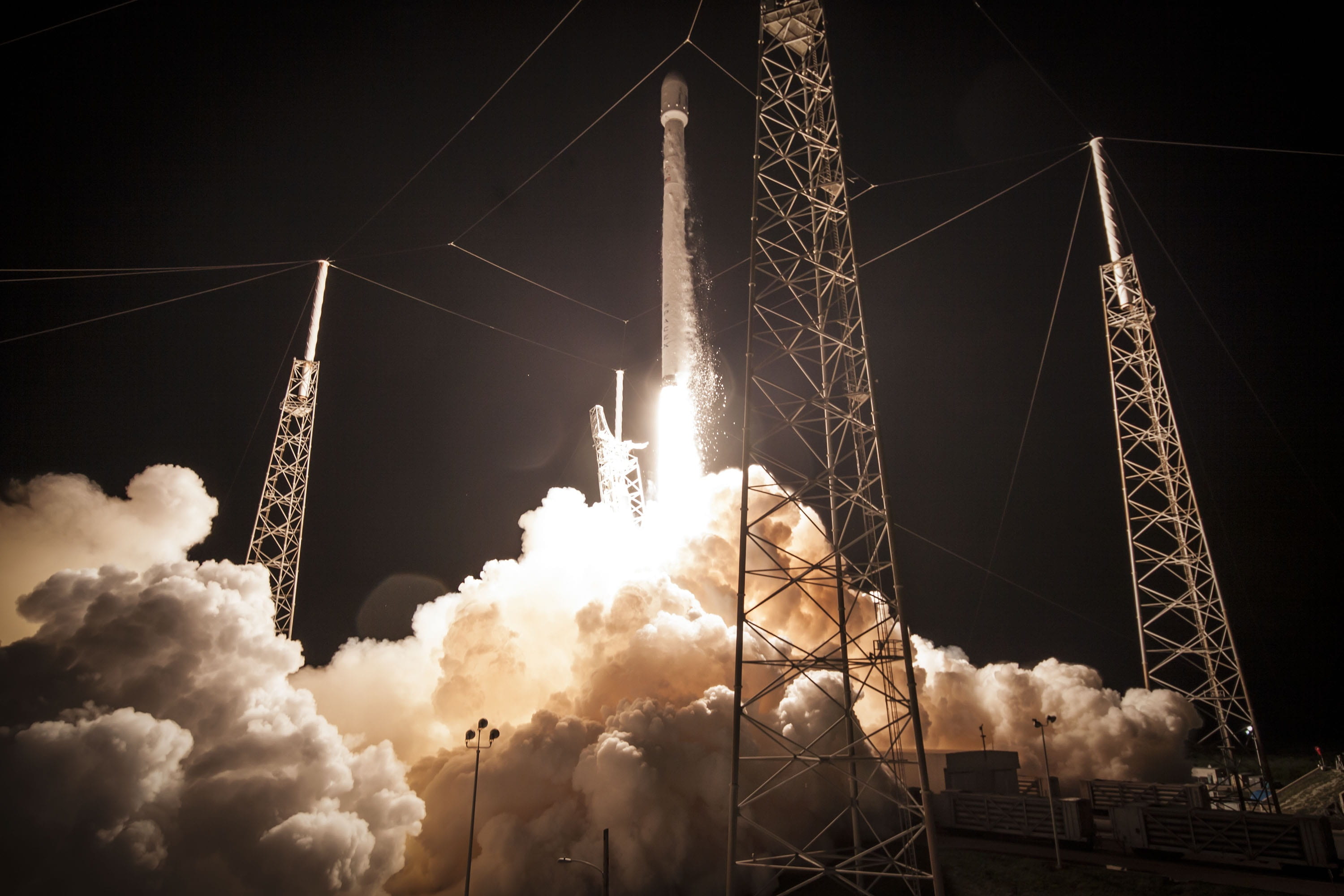 rocketship launching during nighttime, rocket launch, countdown