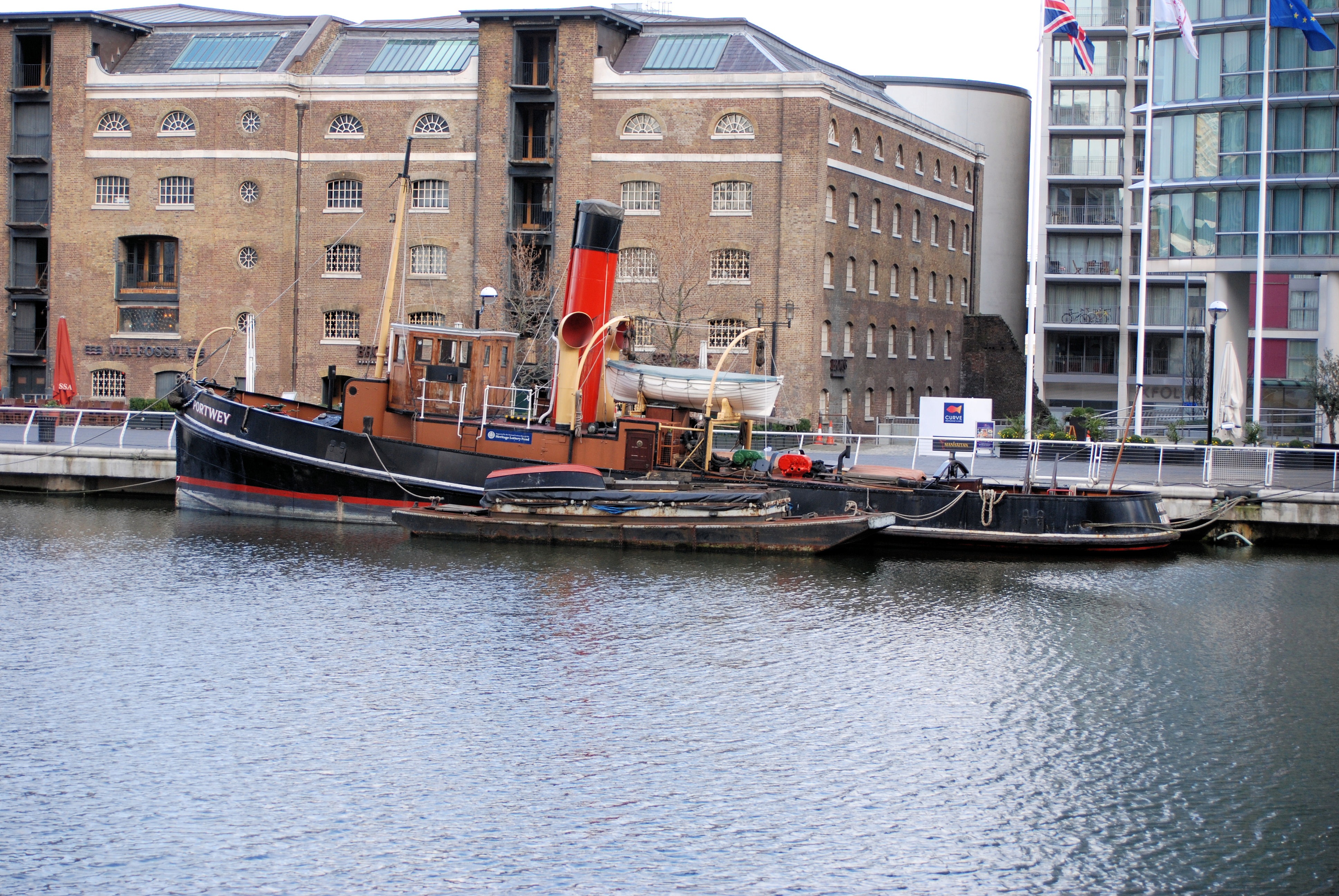 docklands, canary, wharf, london, boat, water, nautical vessel
