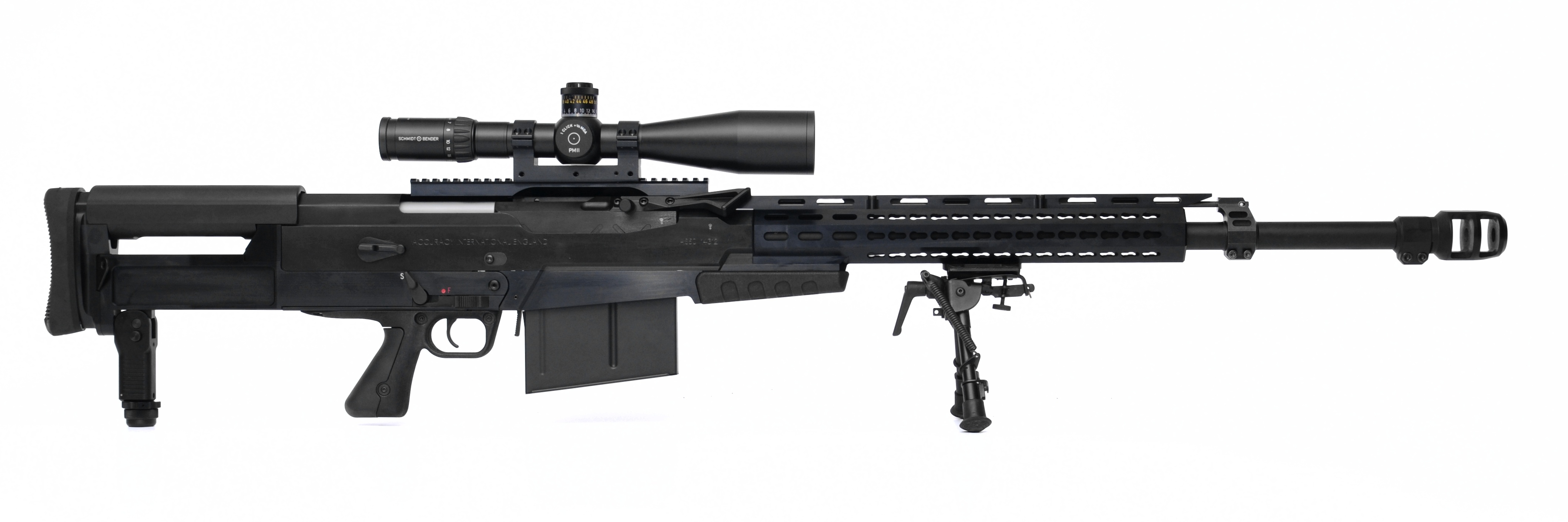 Free Download Hd Wallpaper Black Sniper Rifle Accuracy International As50 Semi Automatic 2255