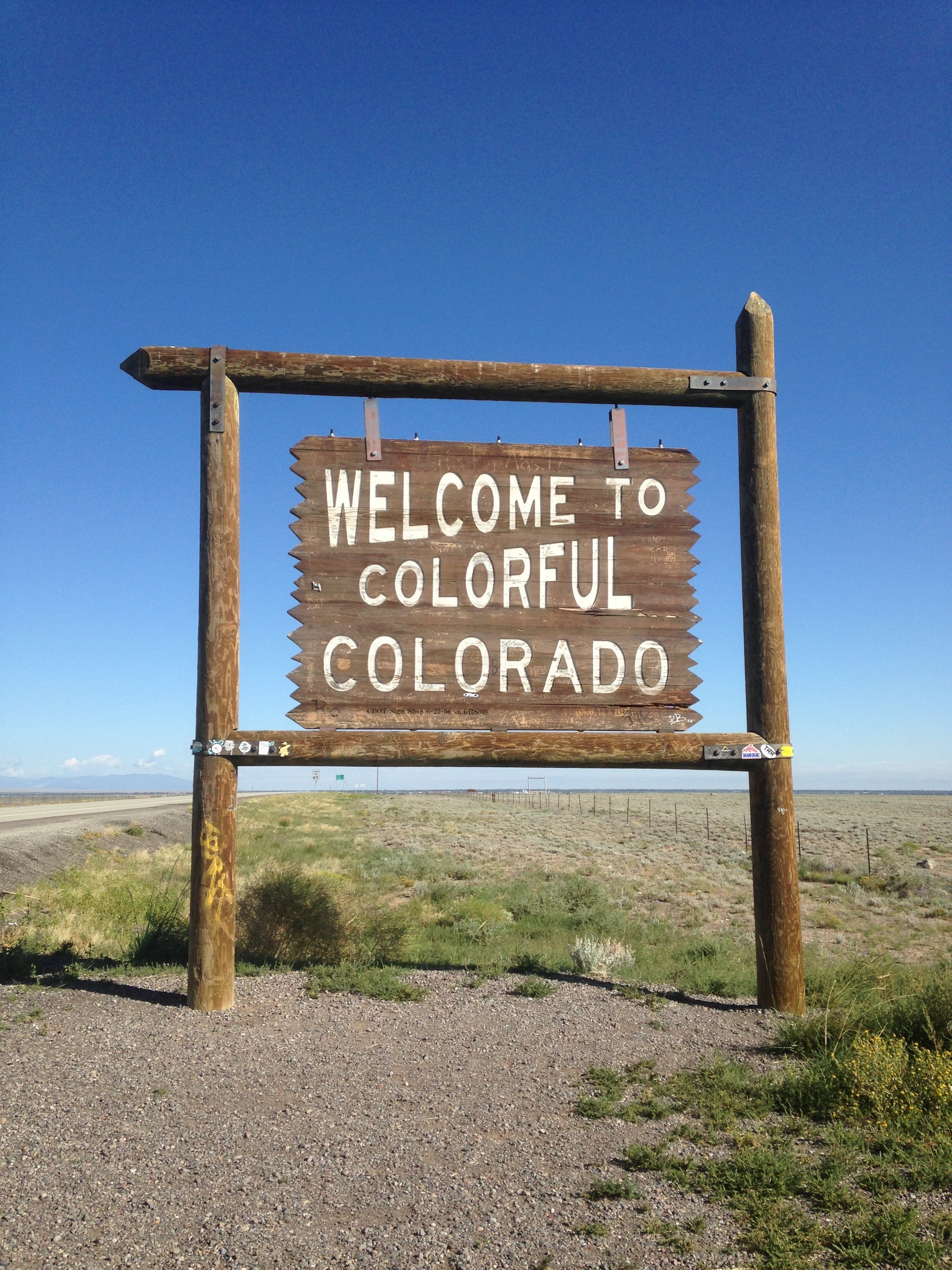 plate, colorado, nature, western script, text, communication