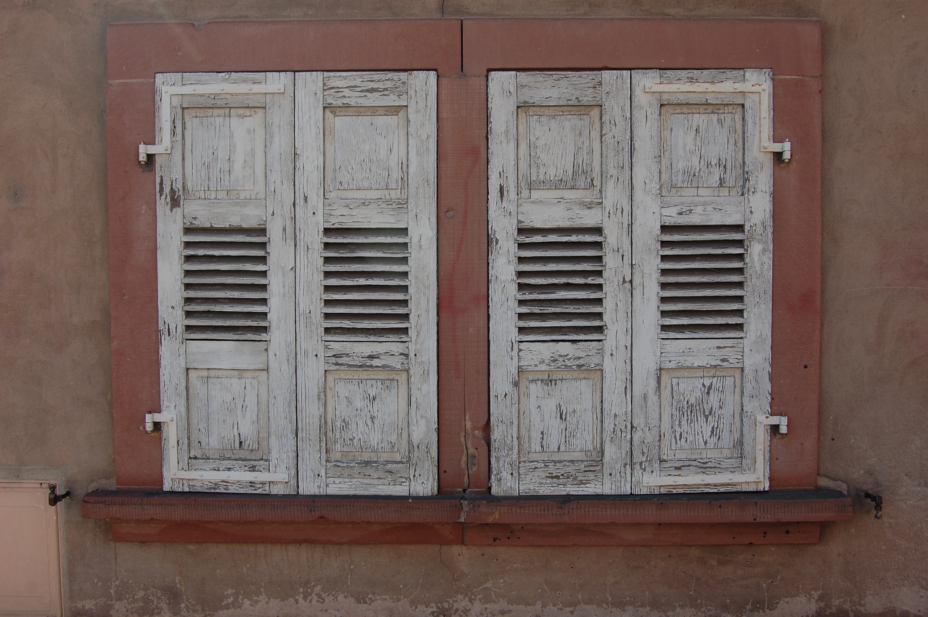 window, double glazed windows, facade, home, old, lapsed, run down