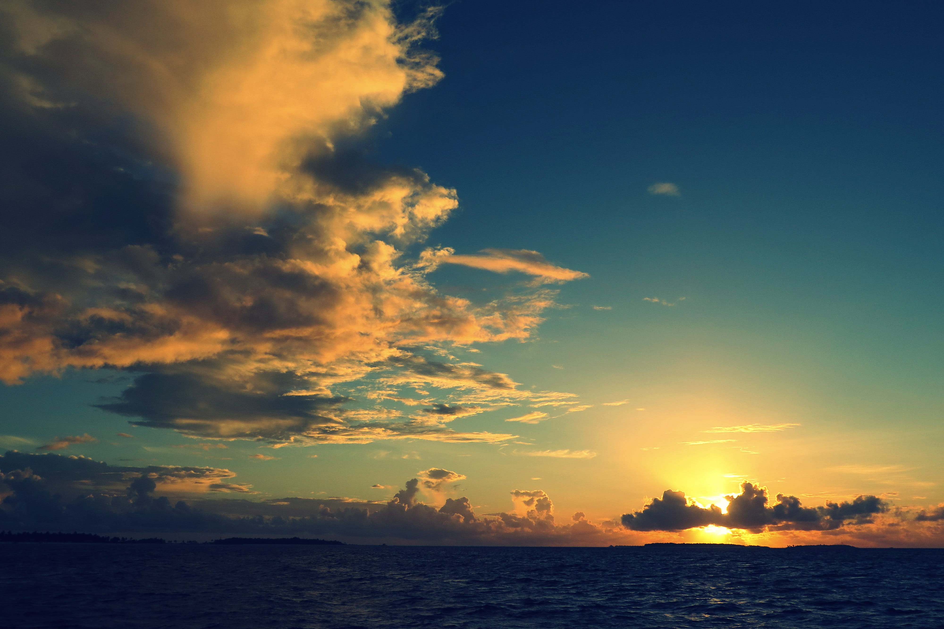 Sunset, Cloud, Evening, sky, nature, sea, cloud - Sky, dusk
