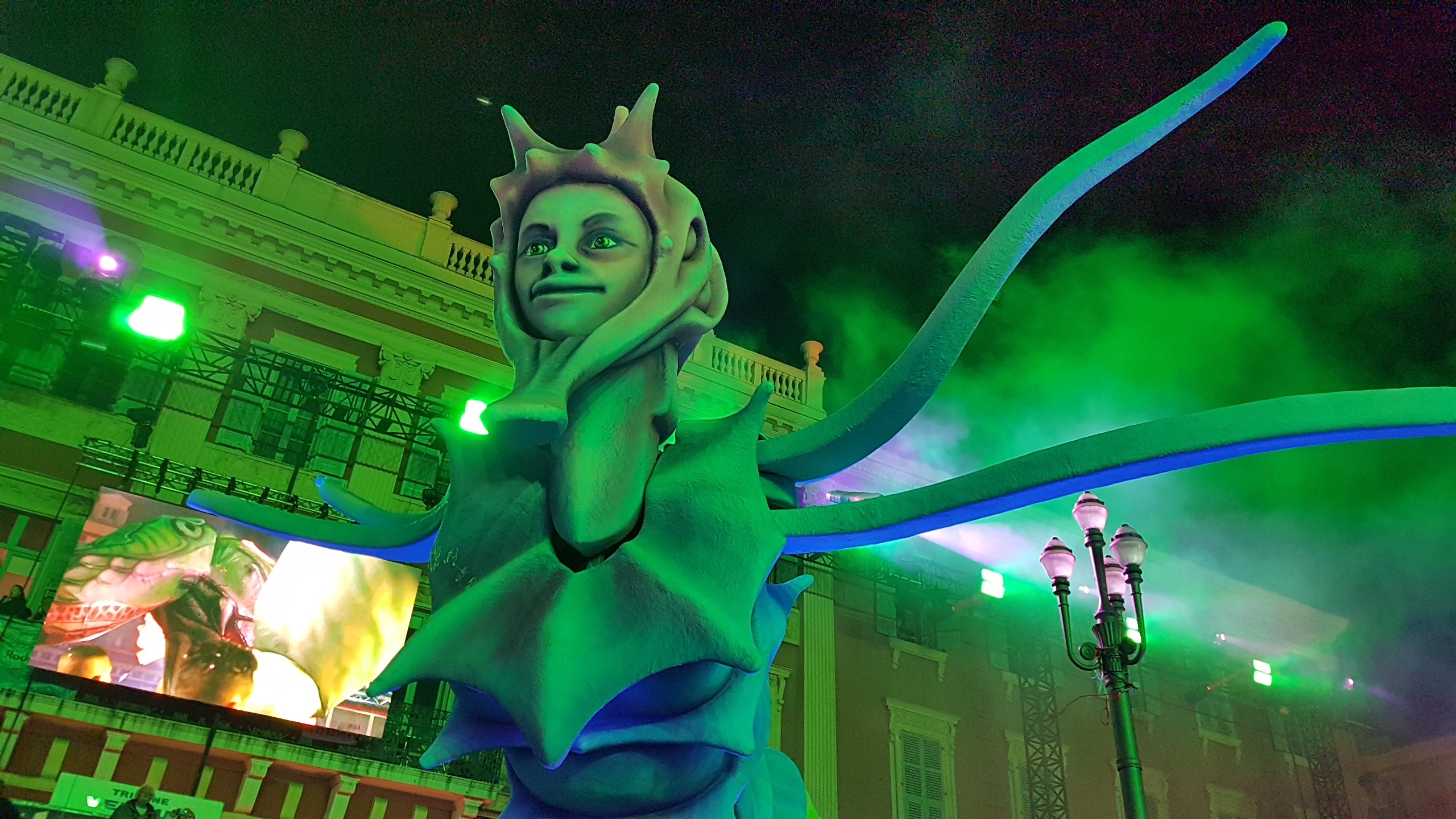 nice, carnival, representation, illuminated, night, human representation