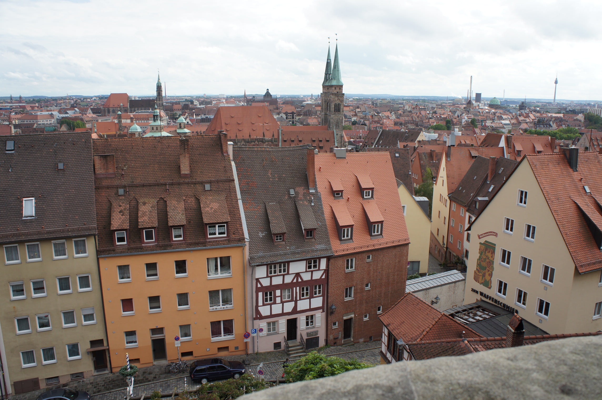 nuremberg, cityscape, old town, homes, city view, germany, building exterior