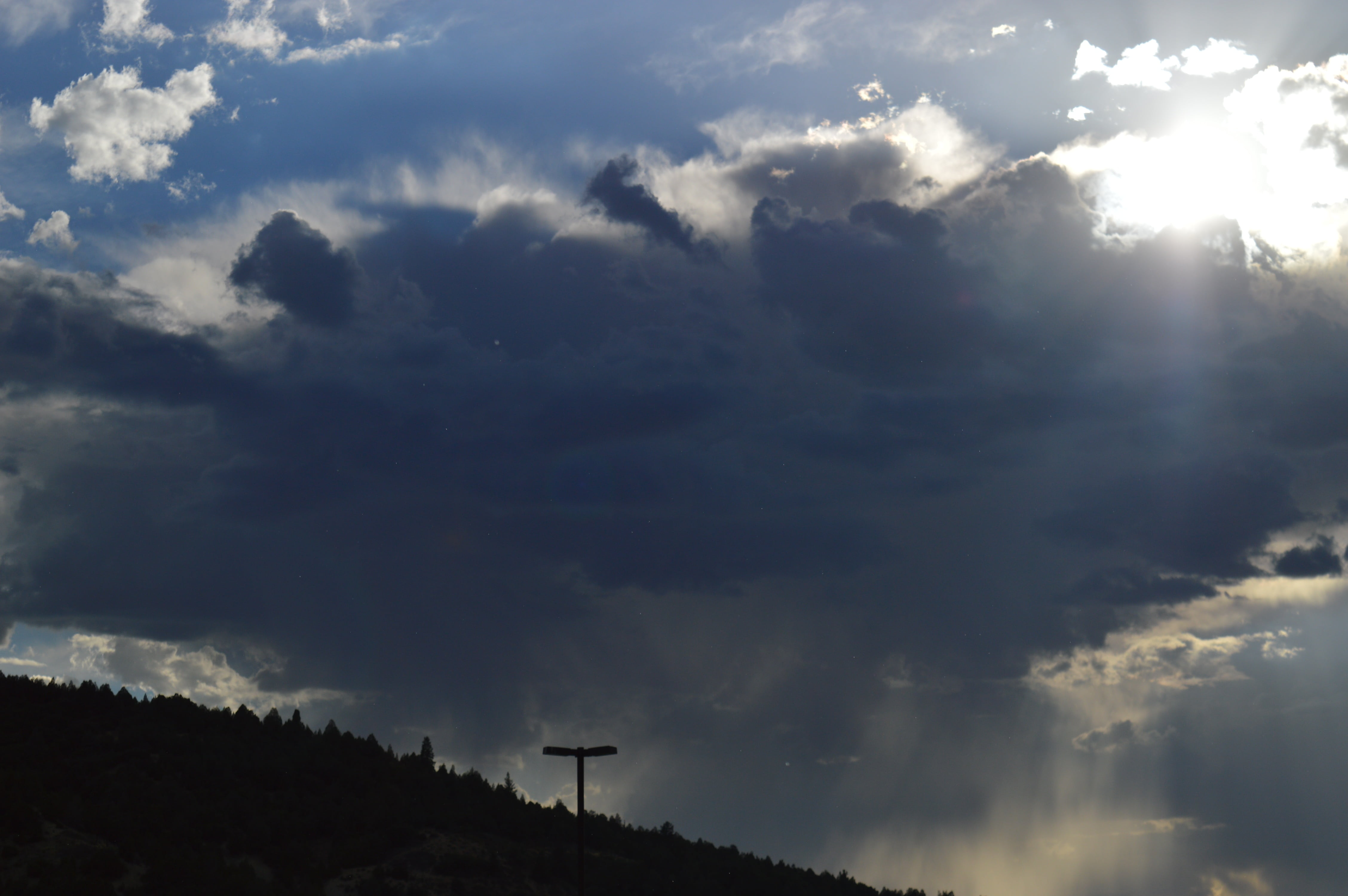 clouds, sun, utah, sky, blue, summer, sunlight, cloud - sky