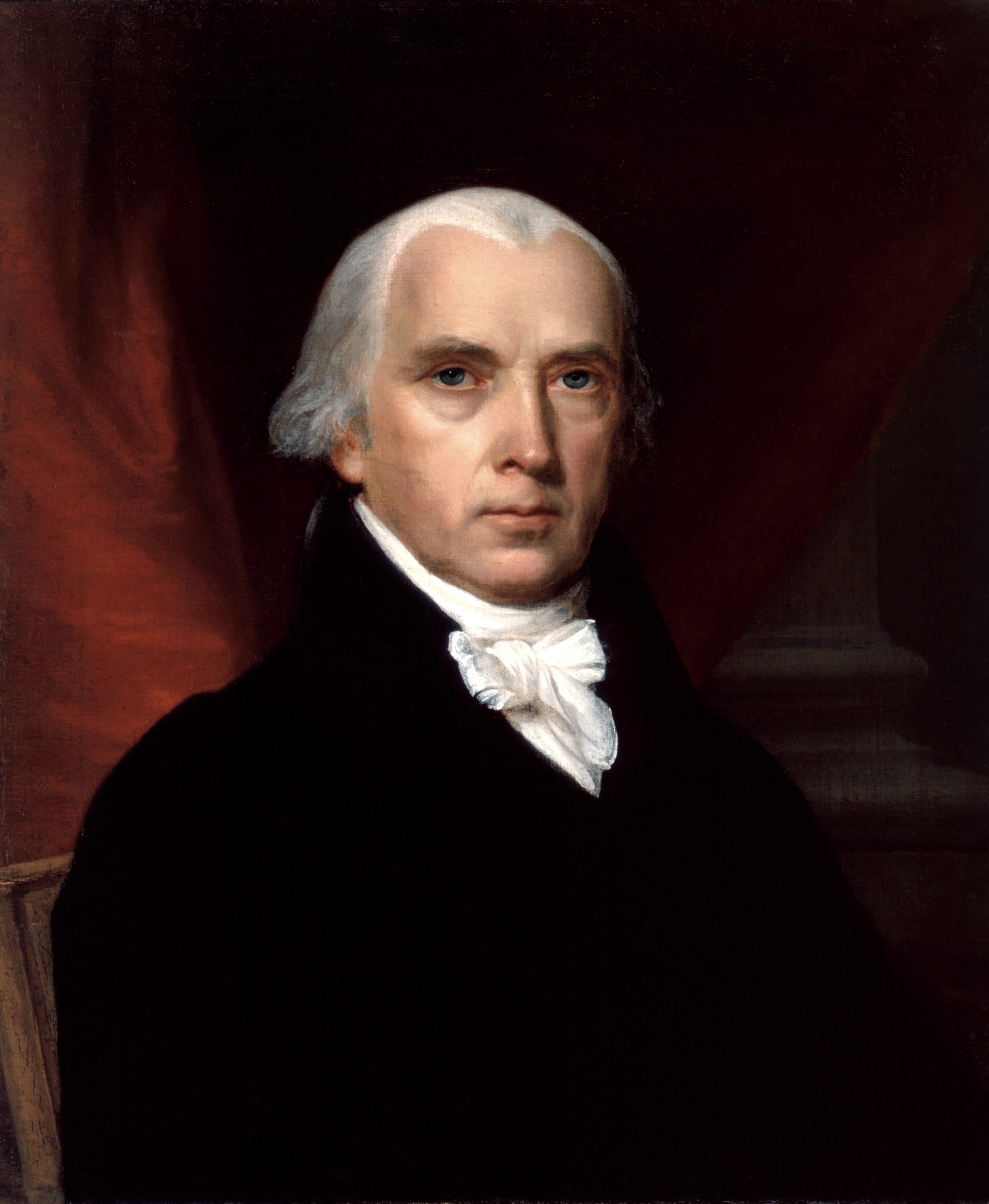 James Madison Portrait, federalist papers, founding father, president