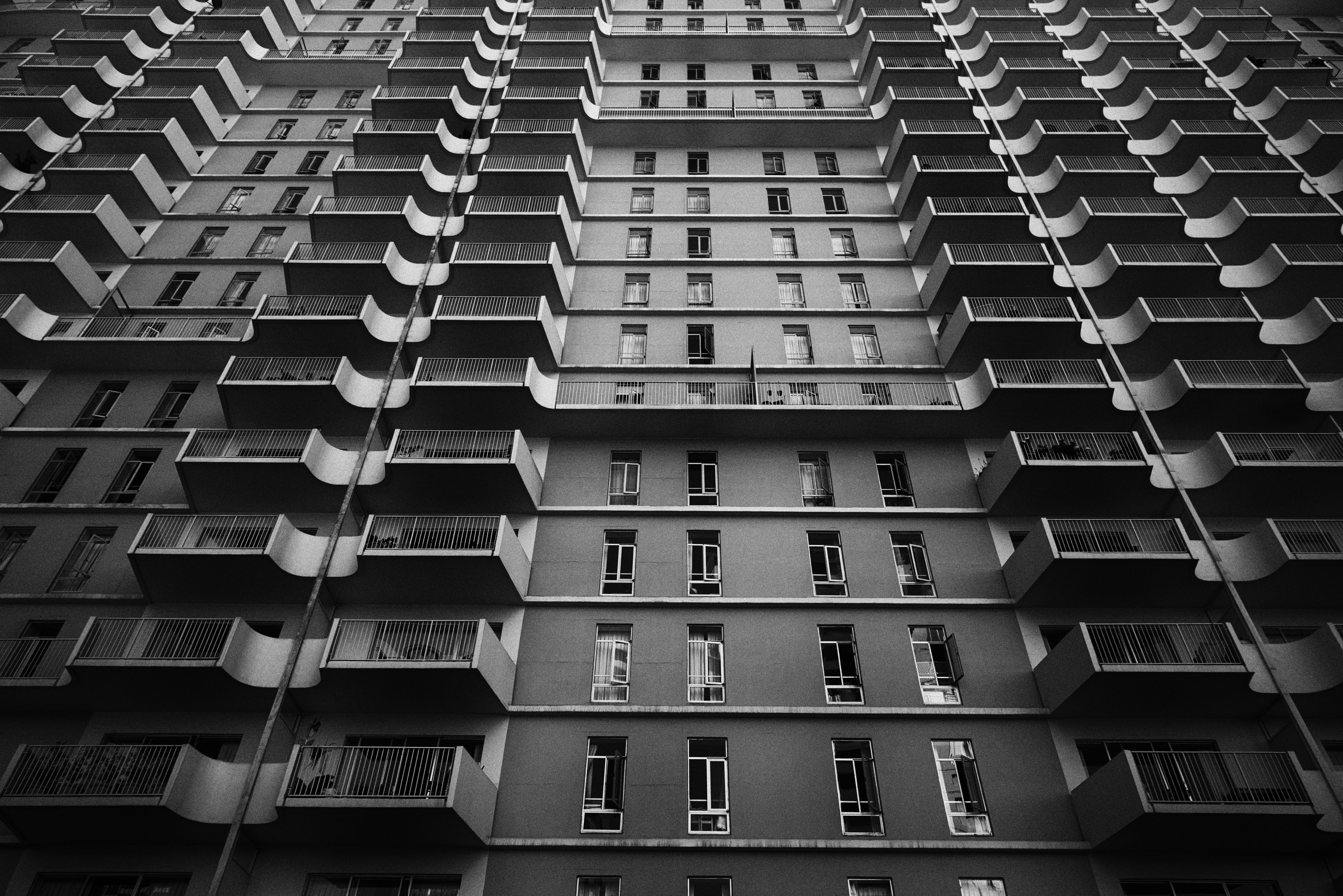 architecture, building, low angle shot, perspective, windows