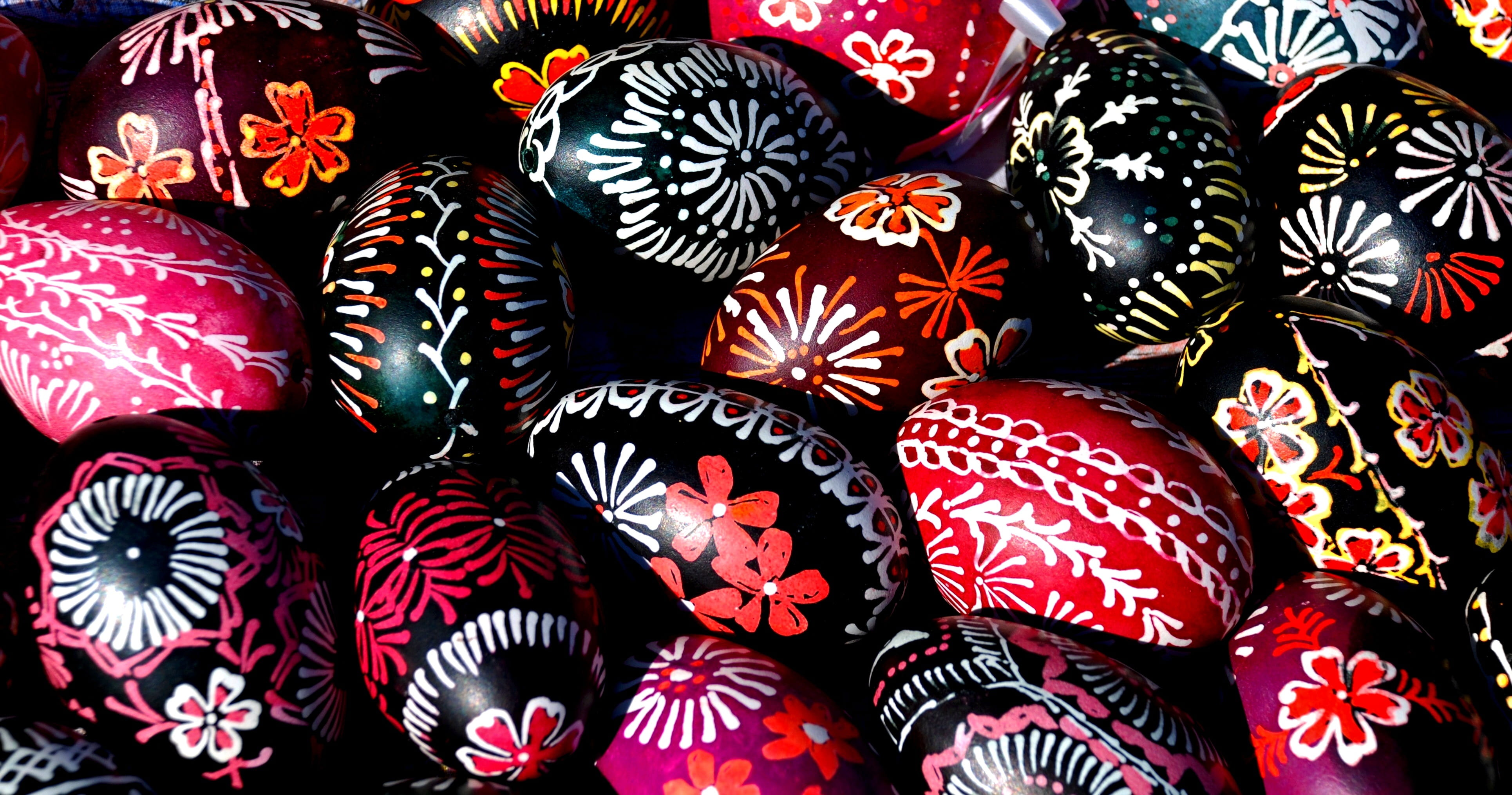 flowered, luminous, easter, pattern, full frame, backgrounds