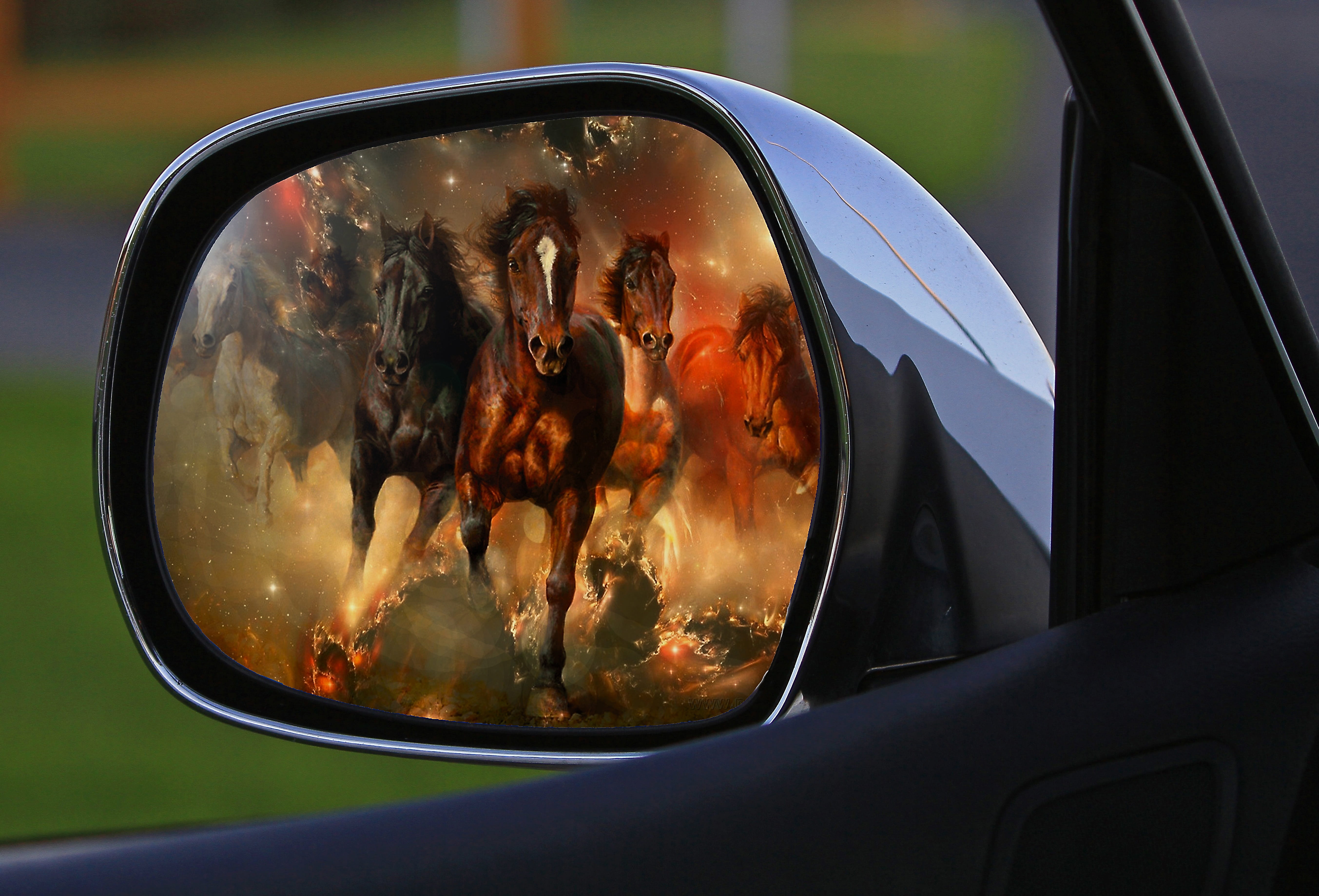Assembly, Rearview Mirror, Car Mirror, side mirror, mirror image