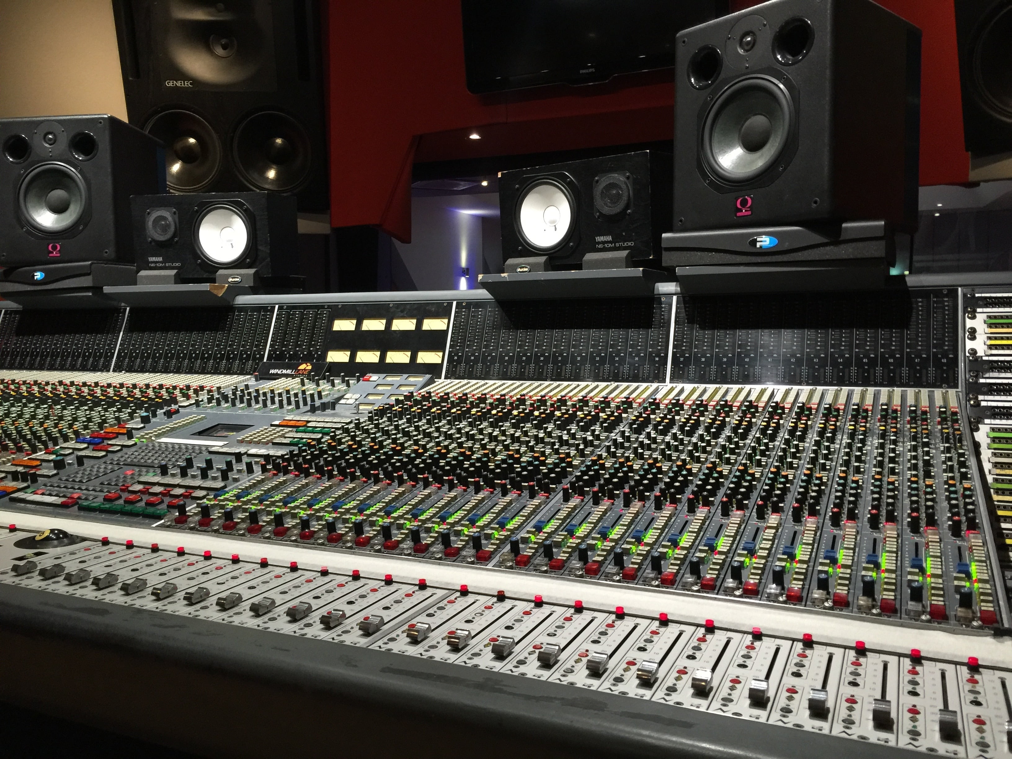 gray audio mixer, studio, mixing console, sound, music, volume