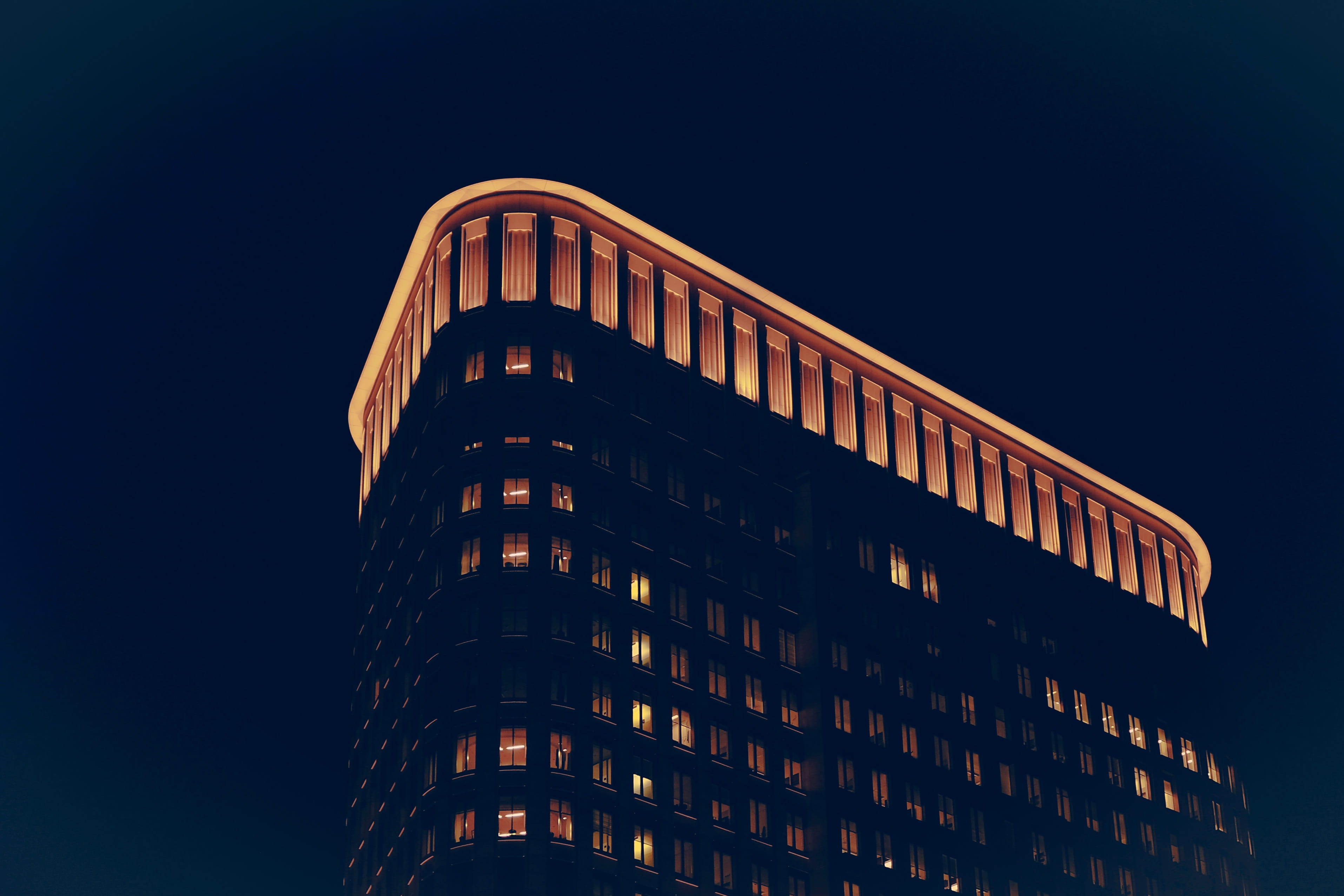 Flatiron Building during nighttime, architecture, built Structure