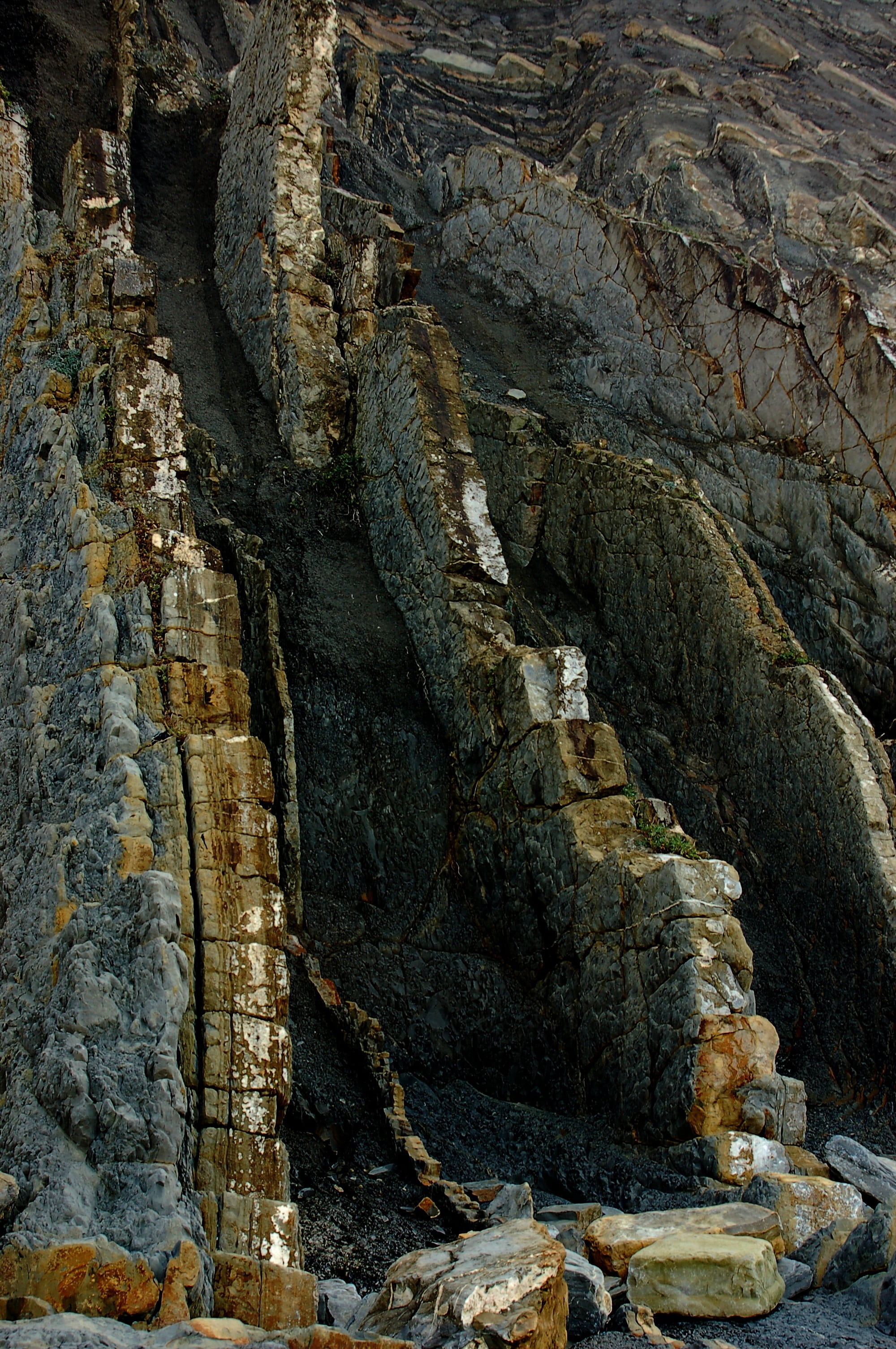 rocks, flysch, costa, rock formation, solid, rock - object