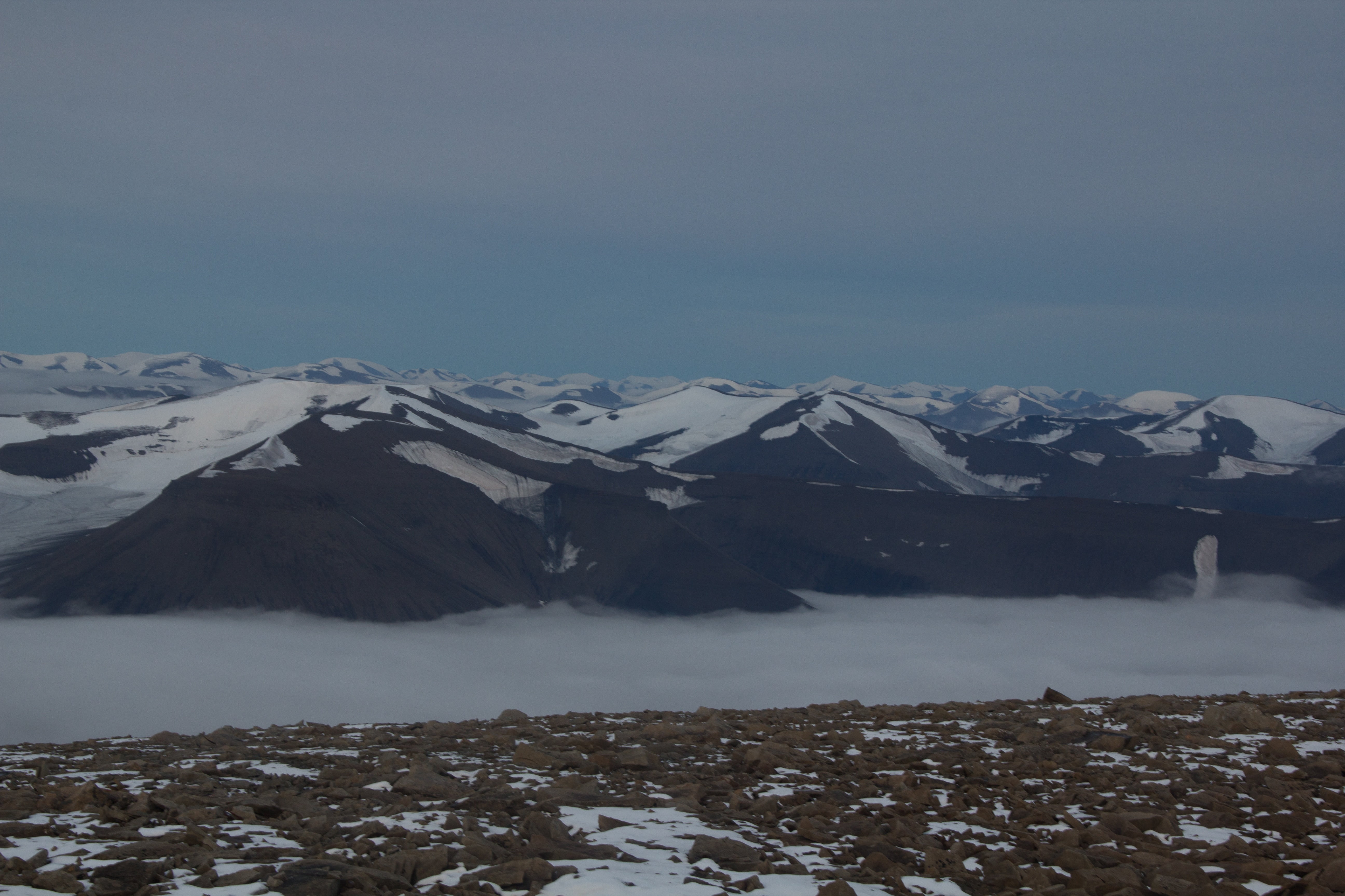 mountains, arctic, svalbard, clouds, snow, winter, cold temperature