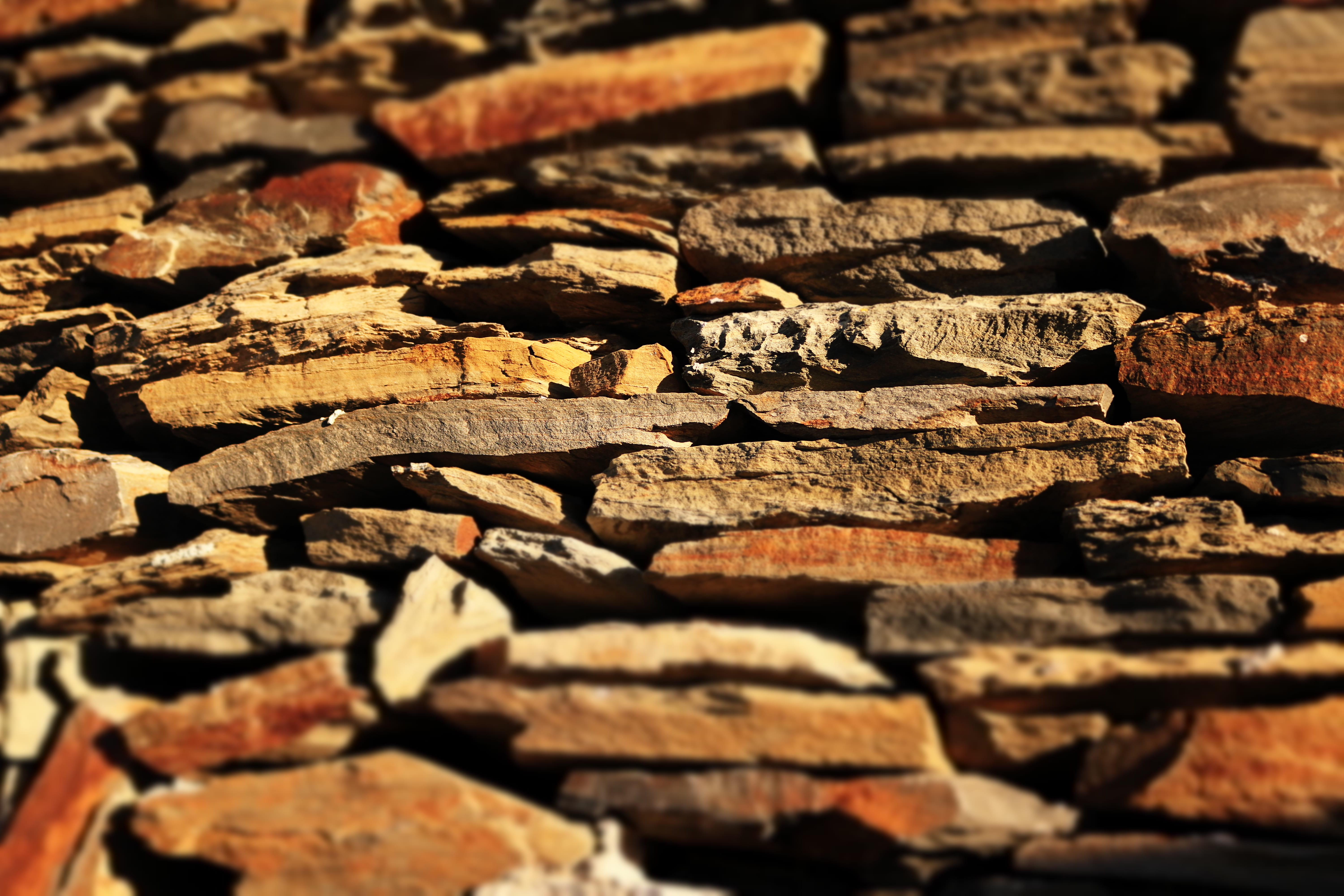 rocks, pattern, texture, wall, close-up, stones, tilt shift, full frame