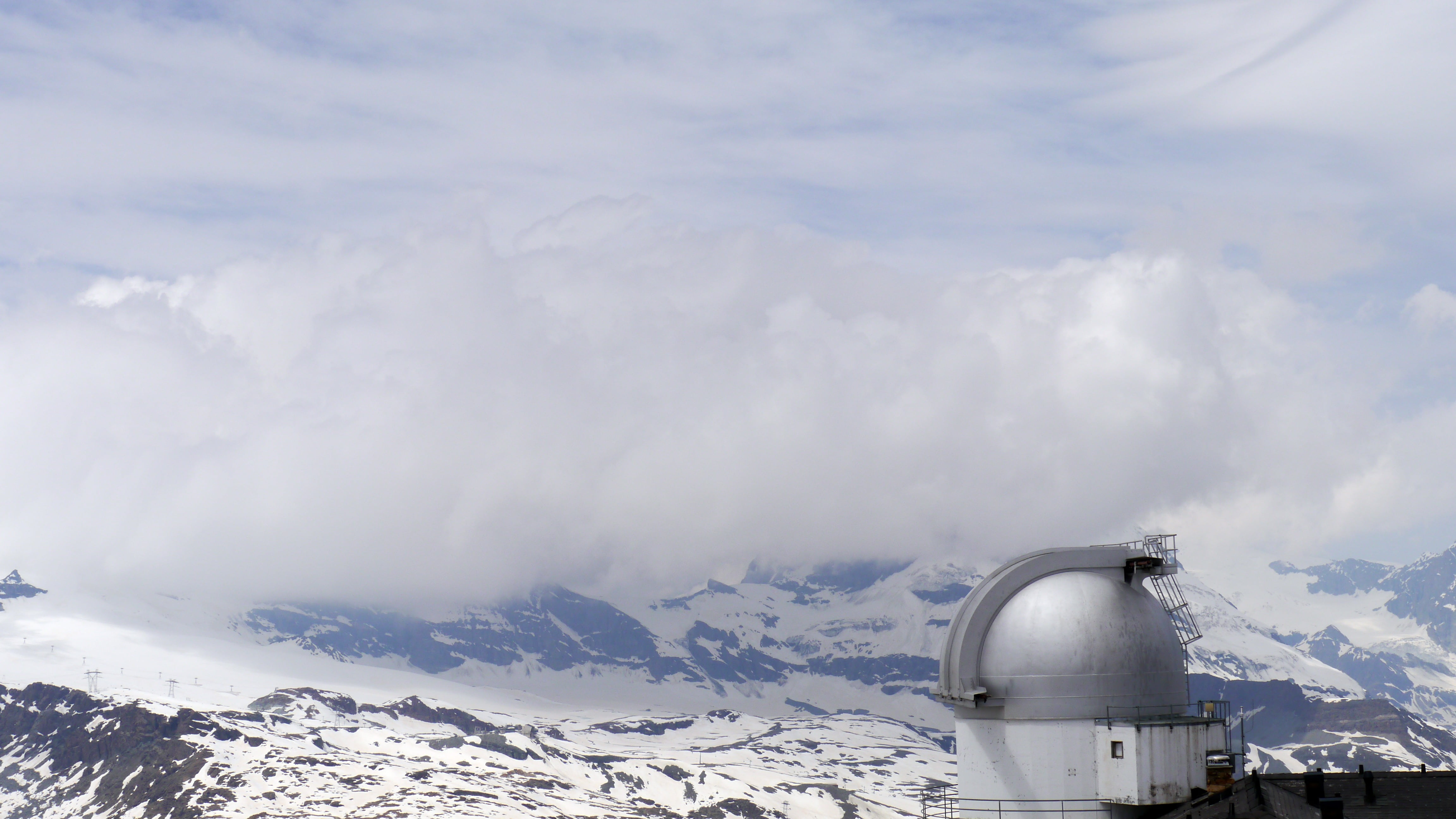 alps, cloud, panorama, snow, winter, cloud - sky, cold temperature