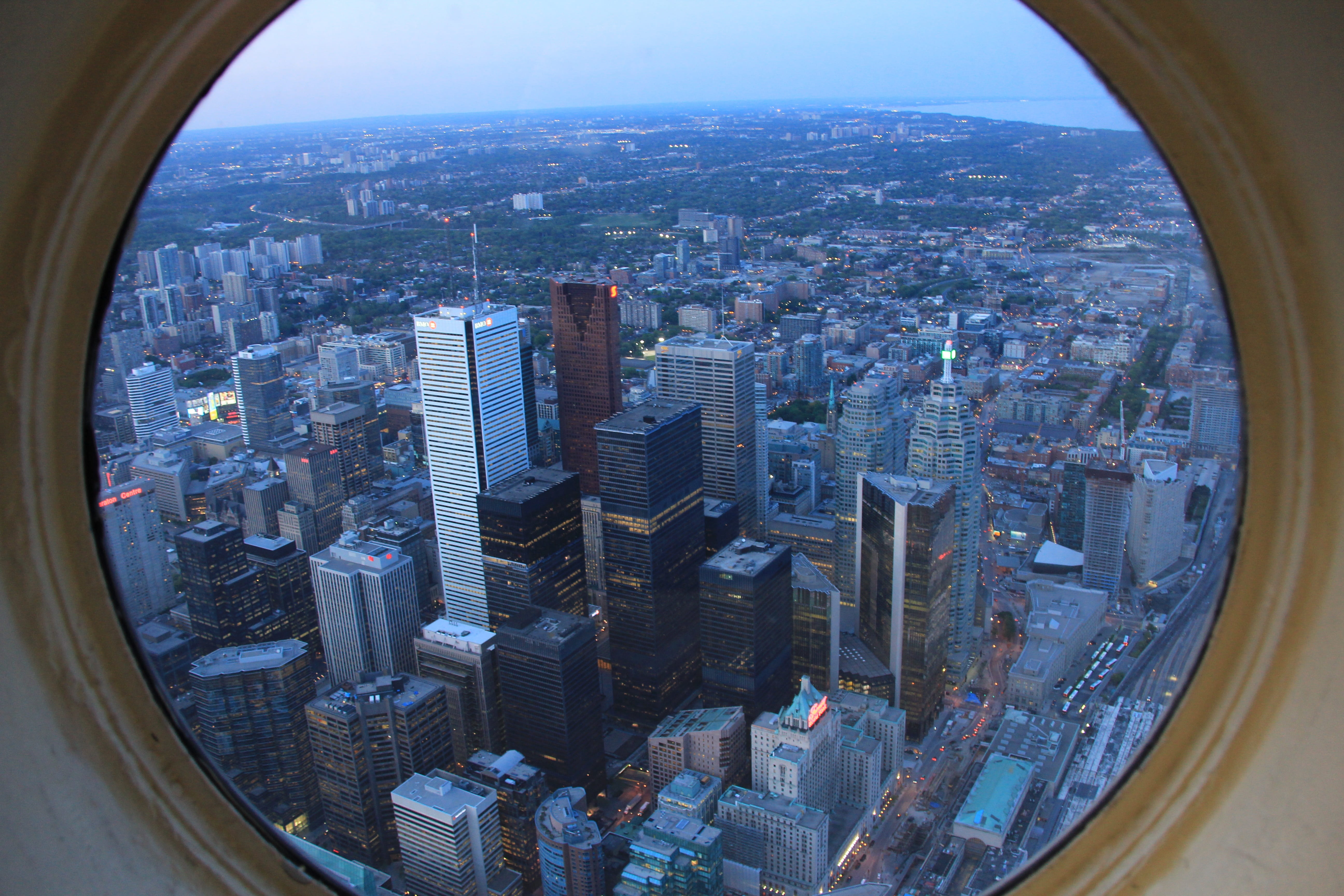 Toronto, View, Tower, Modern, Cityscape, skyscraper, window