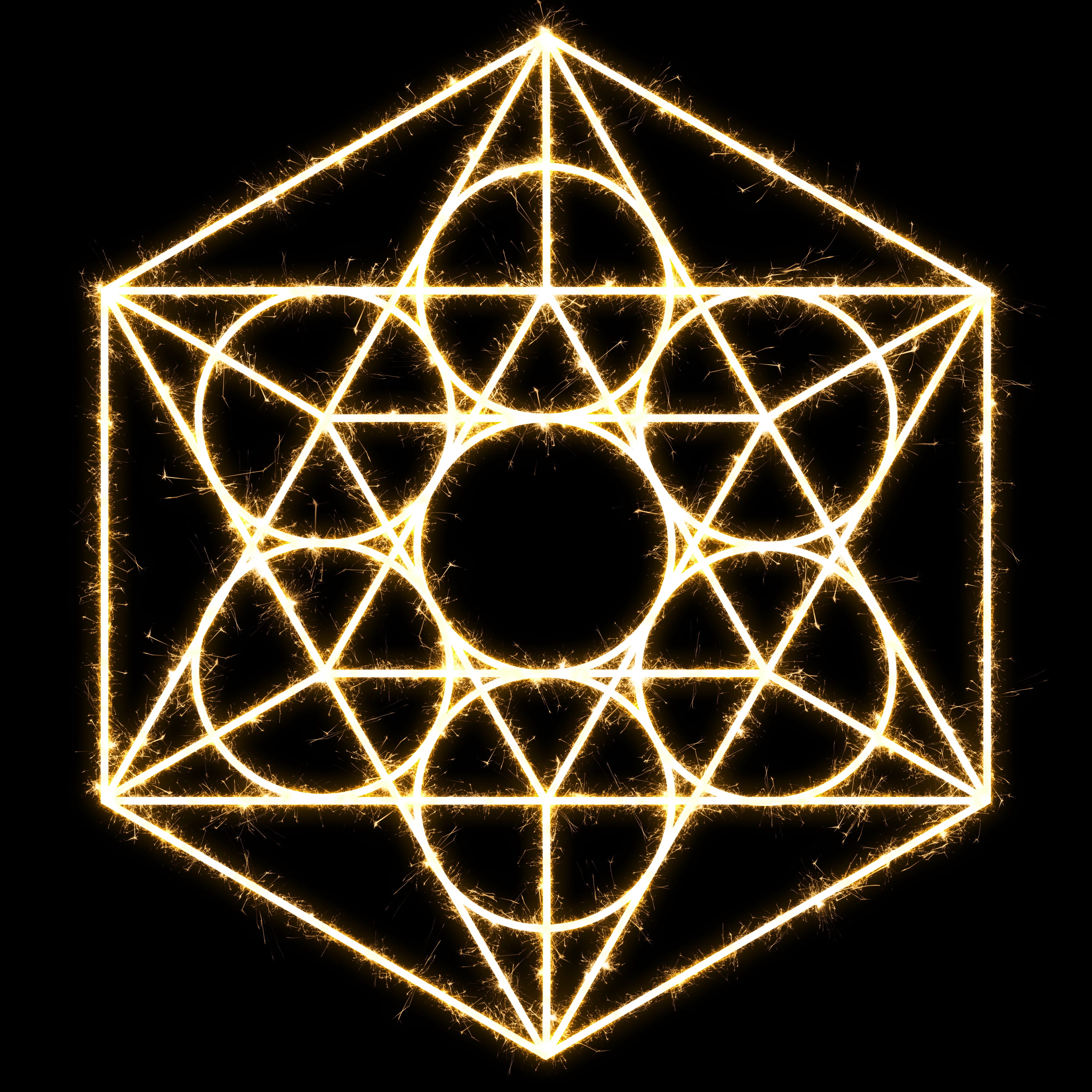 six edges symbol illustration, sacred geometry, energy, spiritual