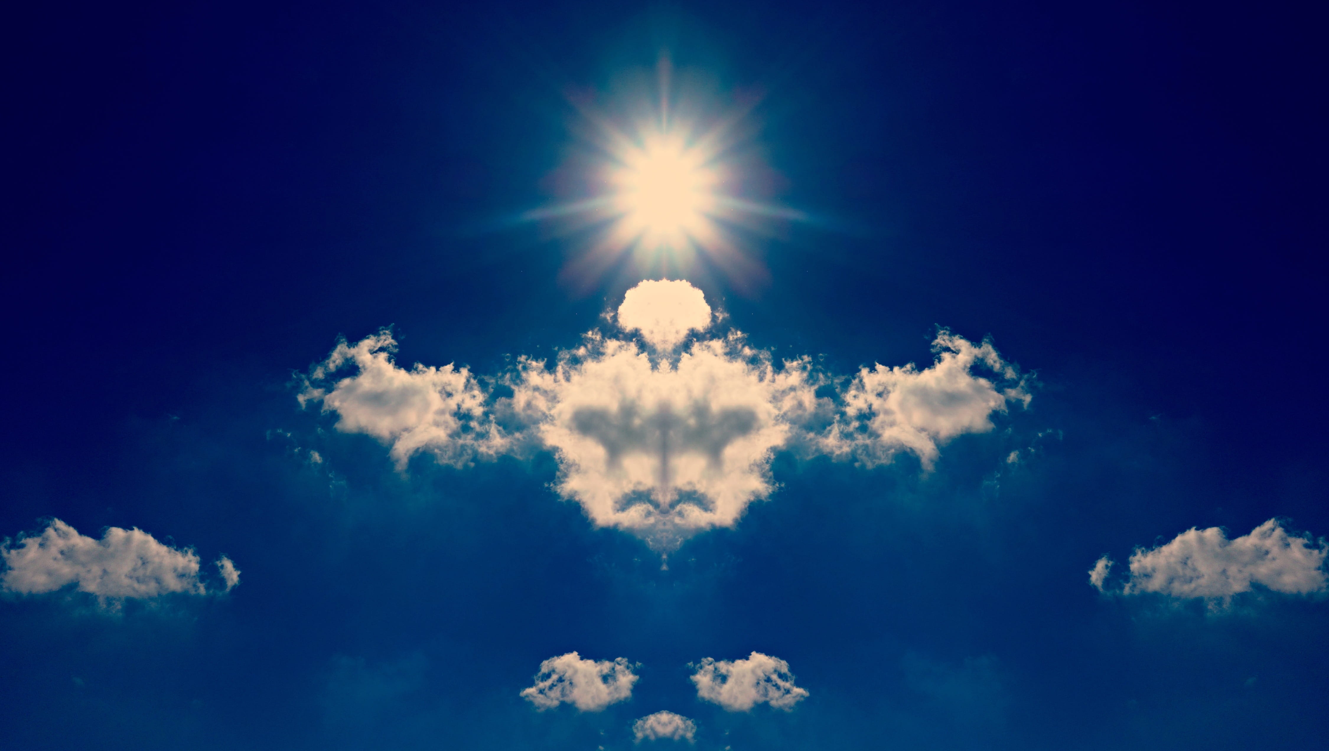 Cloud, Sun, Rorschach, Shape, sky, fantasy, imagination, cloud - sky