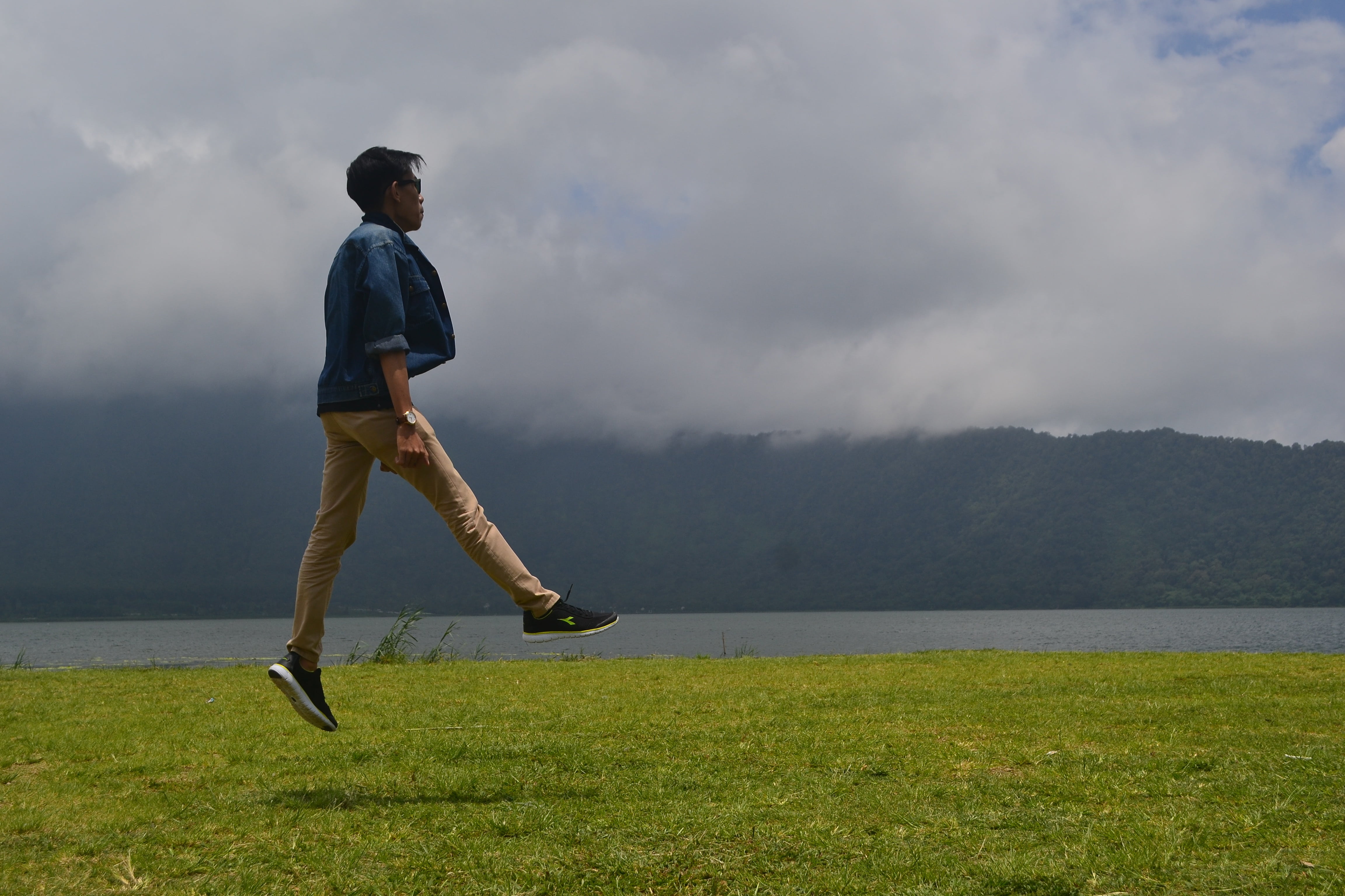 elevating, jump, people, elevation, cloud - sky, full length
