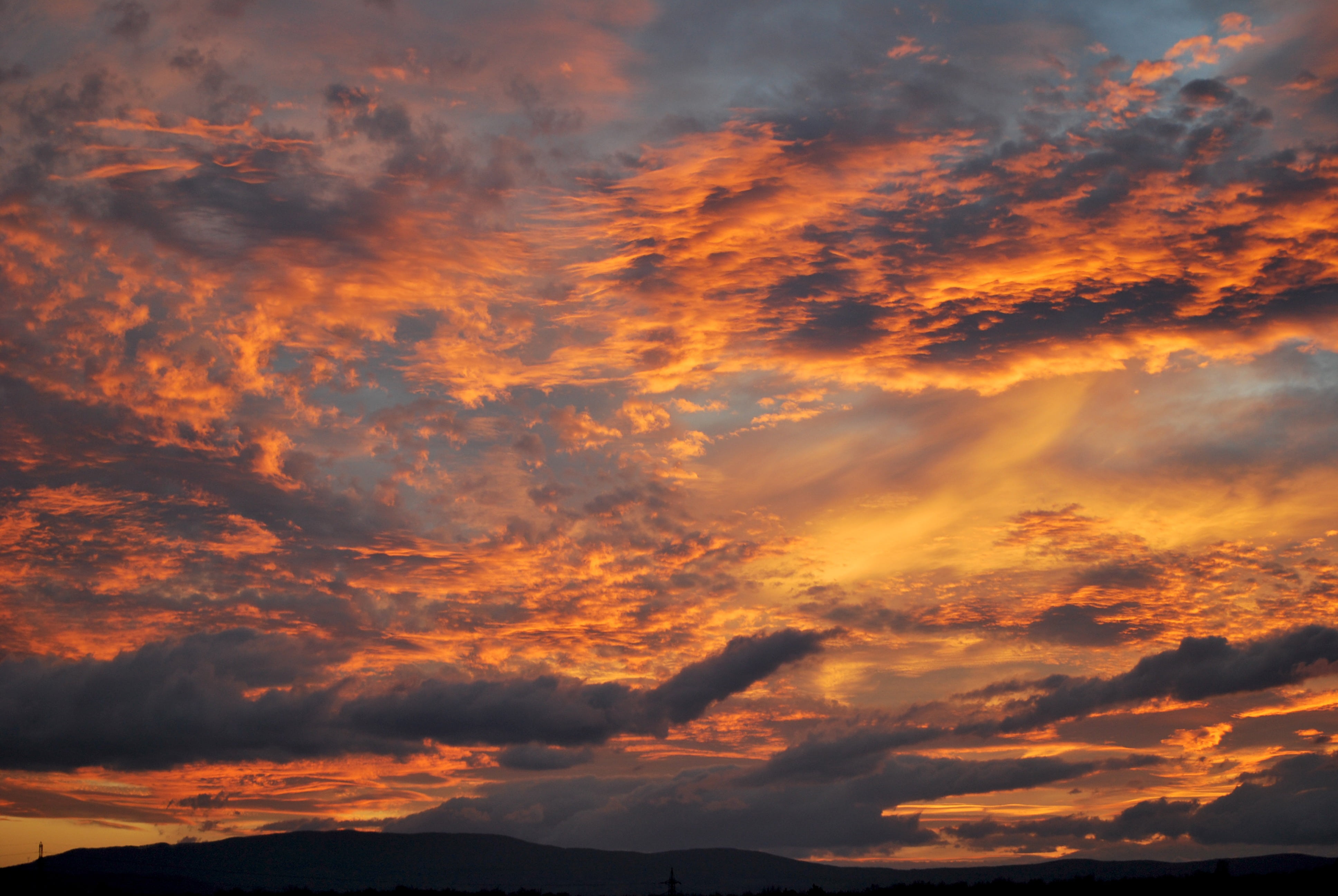 sunset, sky, clouds, evening, red, orange, nature, cloud - Sky