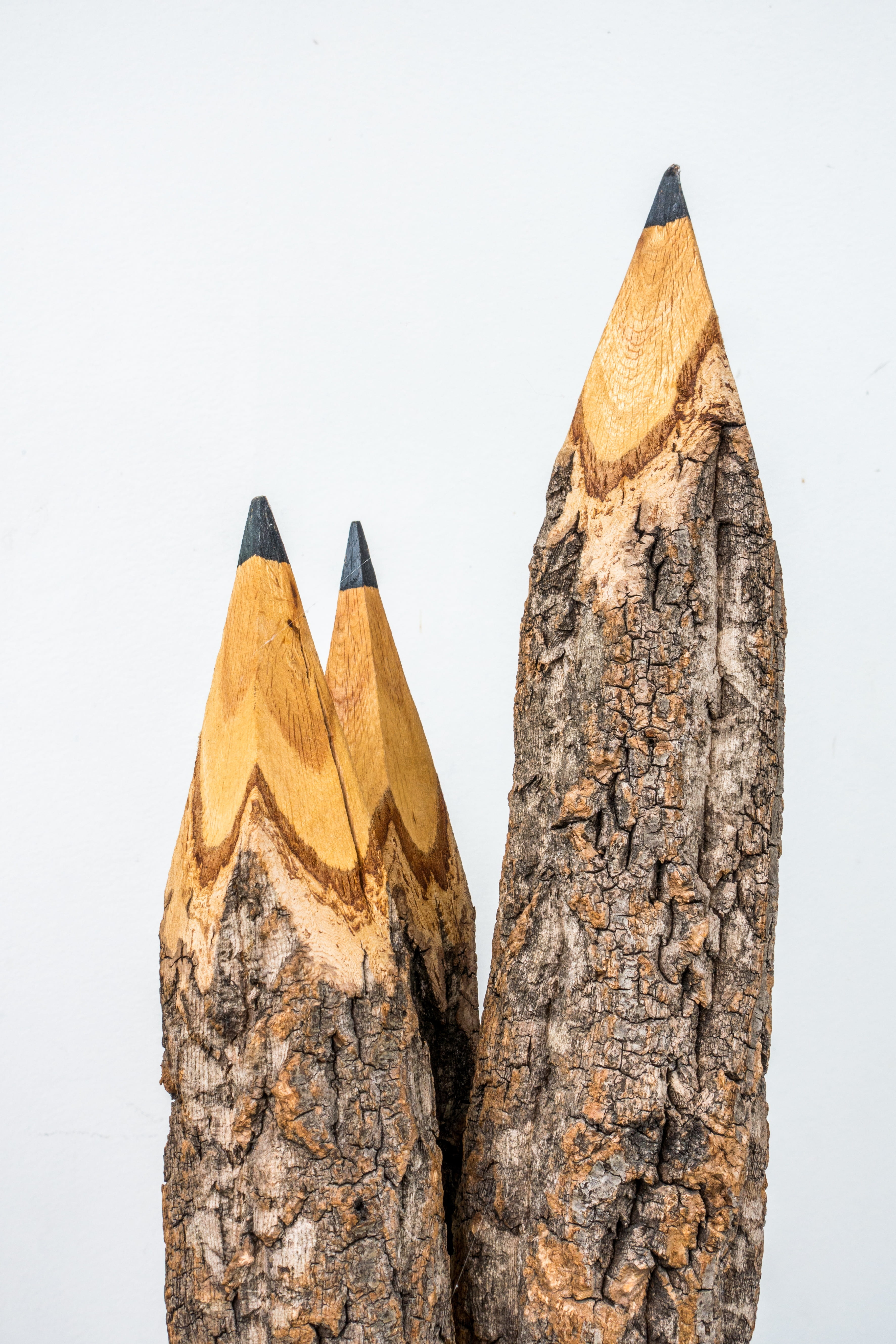 big, line, pencil, study, vertical, wood, wooden, solid, rock - object