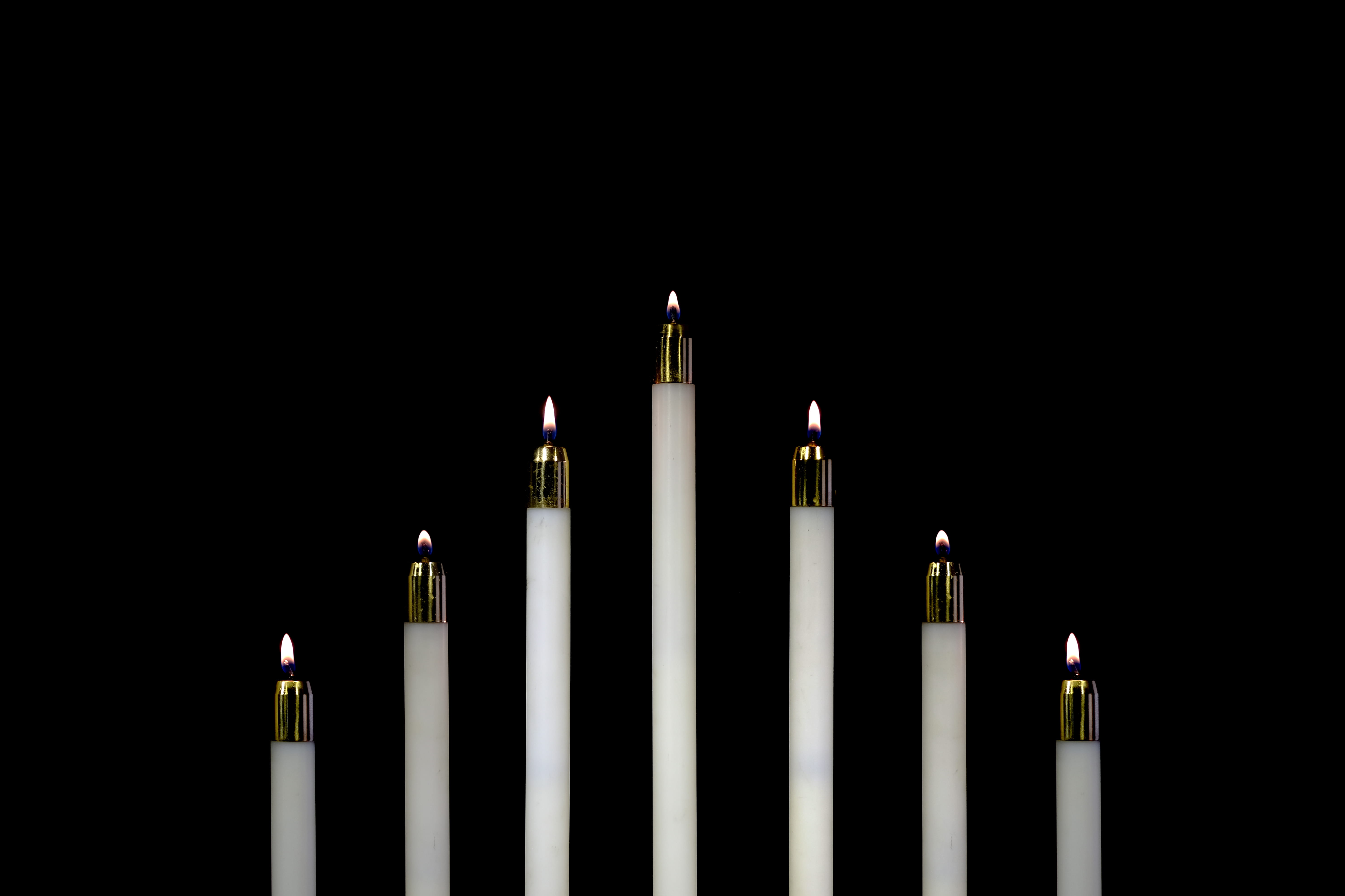 Free download | HD wallpaper: Tenebrae, seven white lighted candles ...