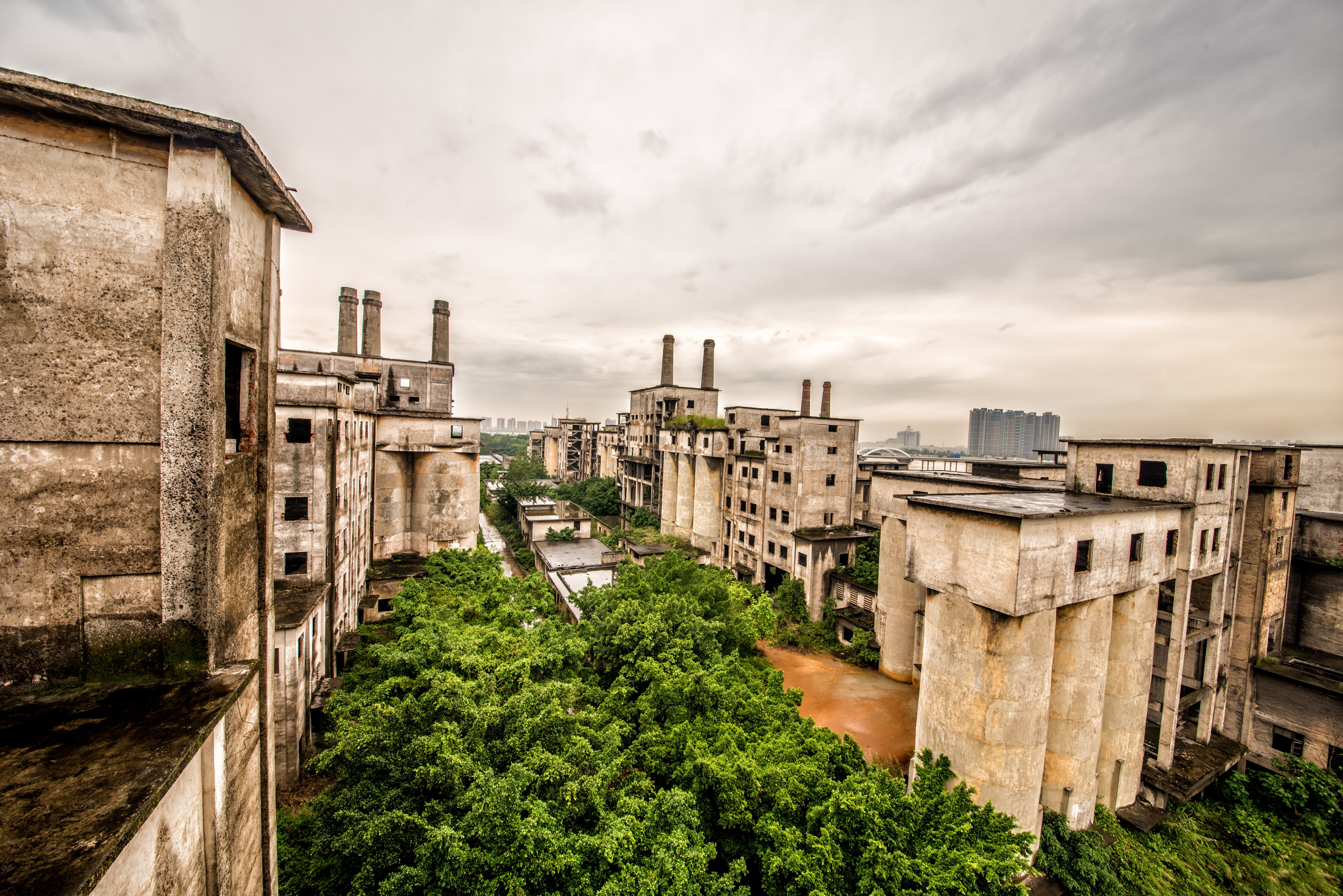 Ruins, Workshop, Wide Angle, architecture, built structure